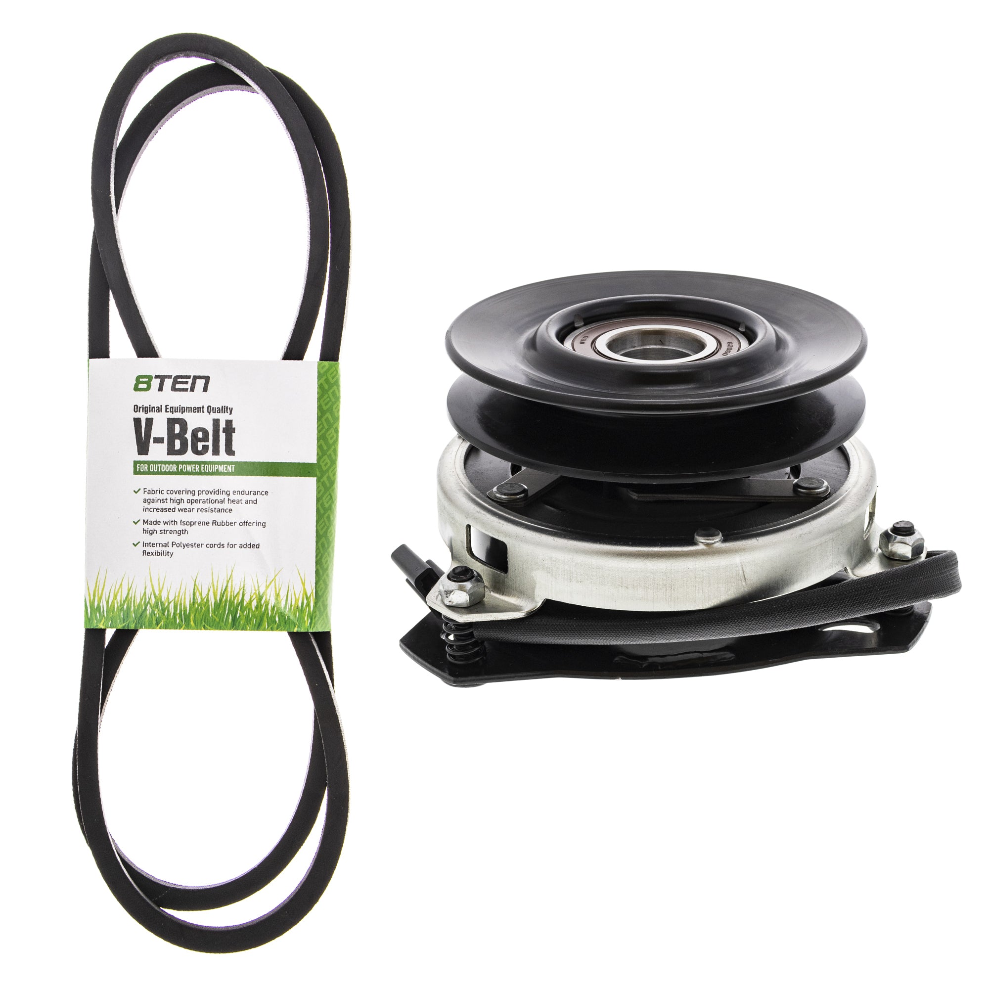Electric PTO Clutch & Belt Kit for Xtreme Warner Stens Husqvarna Poulan Craftsman AYP 8TEN MK1006381