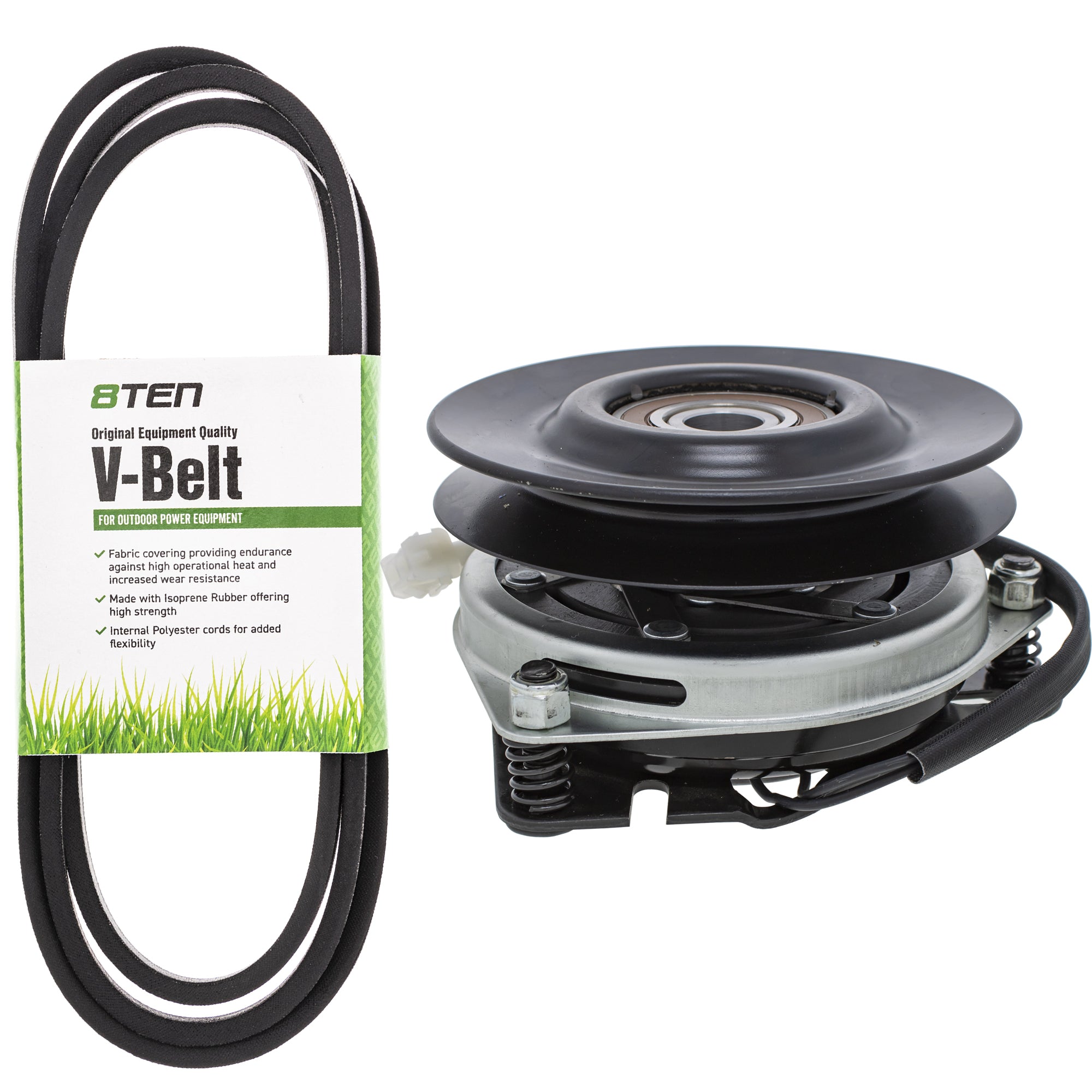 Electric PTO Clutch & Belt Kit for zOTHER Xtreme Warner Stens Ogura Husqvarna Poulan 8TEN MK1006382