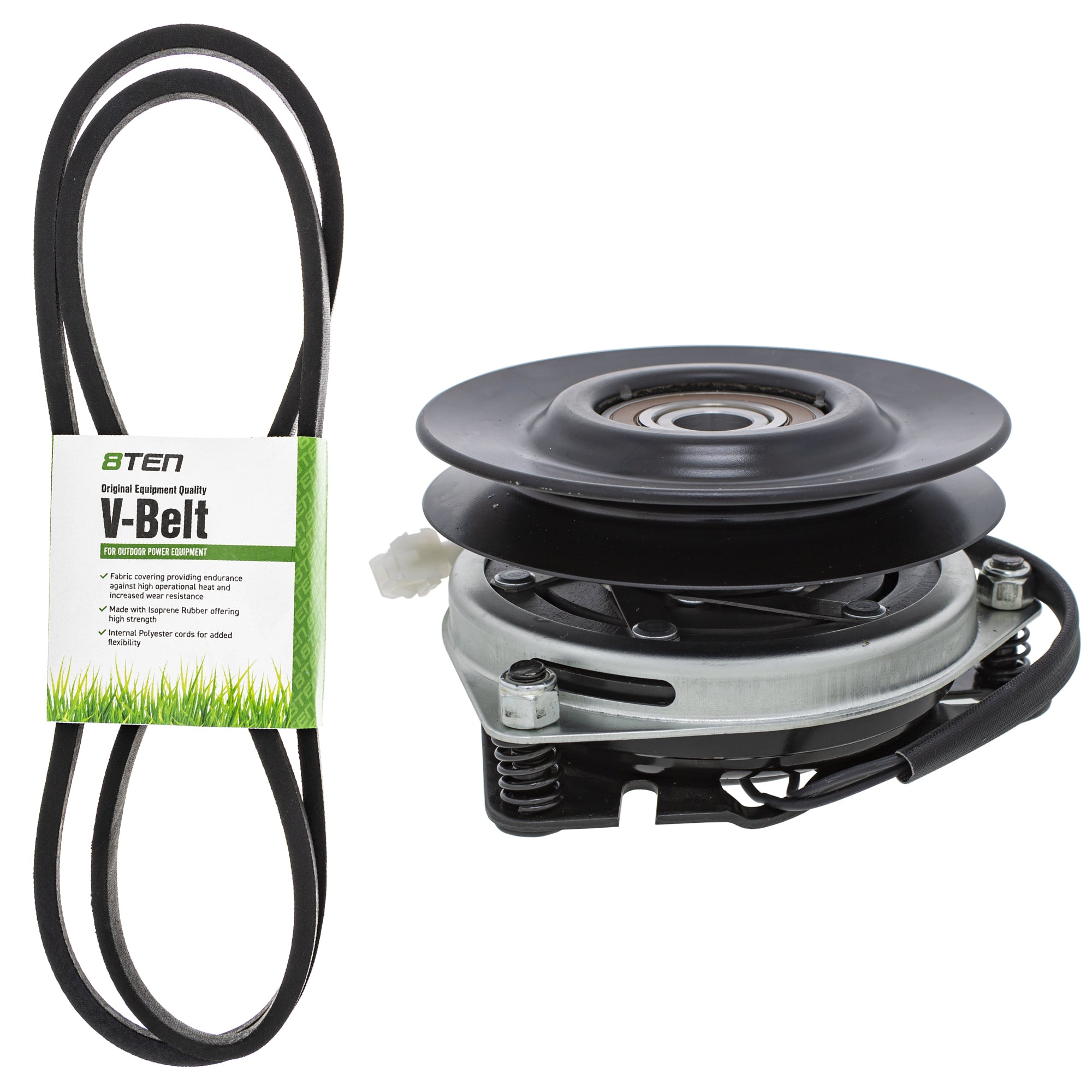 Electric PTO Clutch & Belt Kit for zOTHER Xtreme Warner Stens Ogura Husqvarna Poulan 8TEN MK1006383