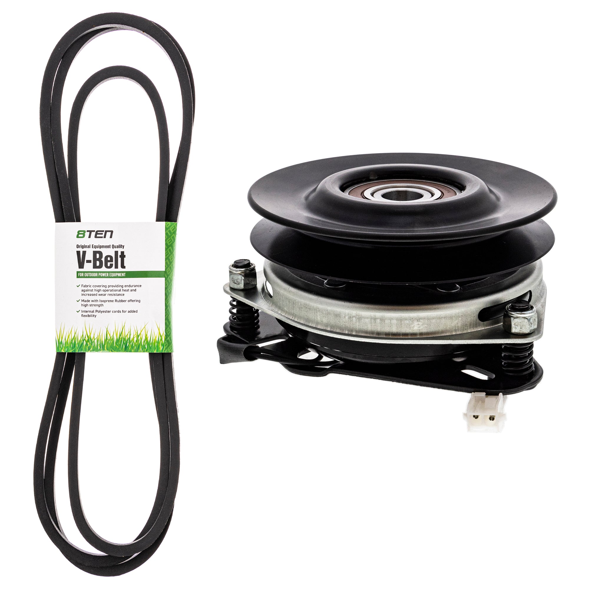 Electric PTO Clutch & Belt Kit for zOTHER Xtreme Stens Ogura Murray Husqvarna Poulan 8TEN MK1006384