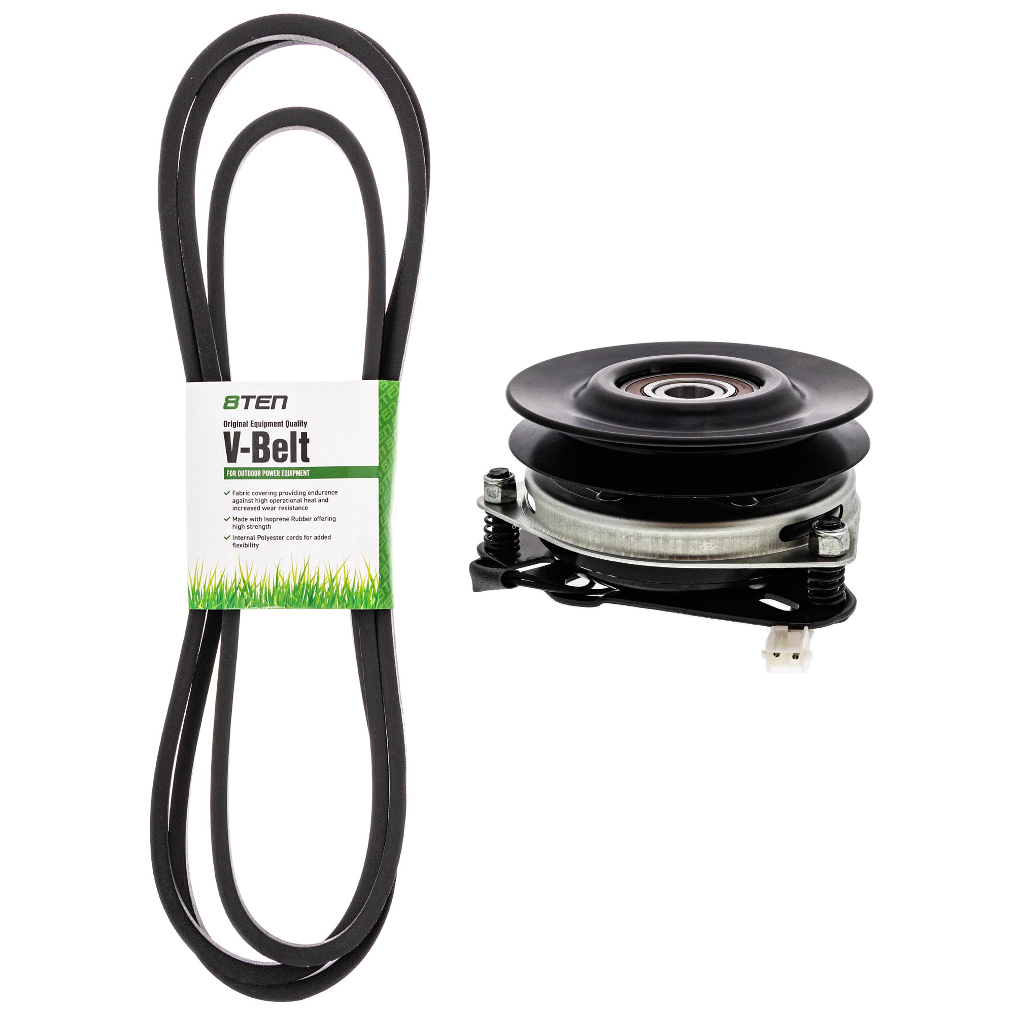 Electric PTO Clutch & Belt Kit for zOTHER Xtreme Stens Ogura Murray Husqvarna Poulan 8TEN MK1006384