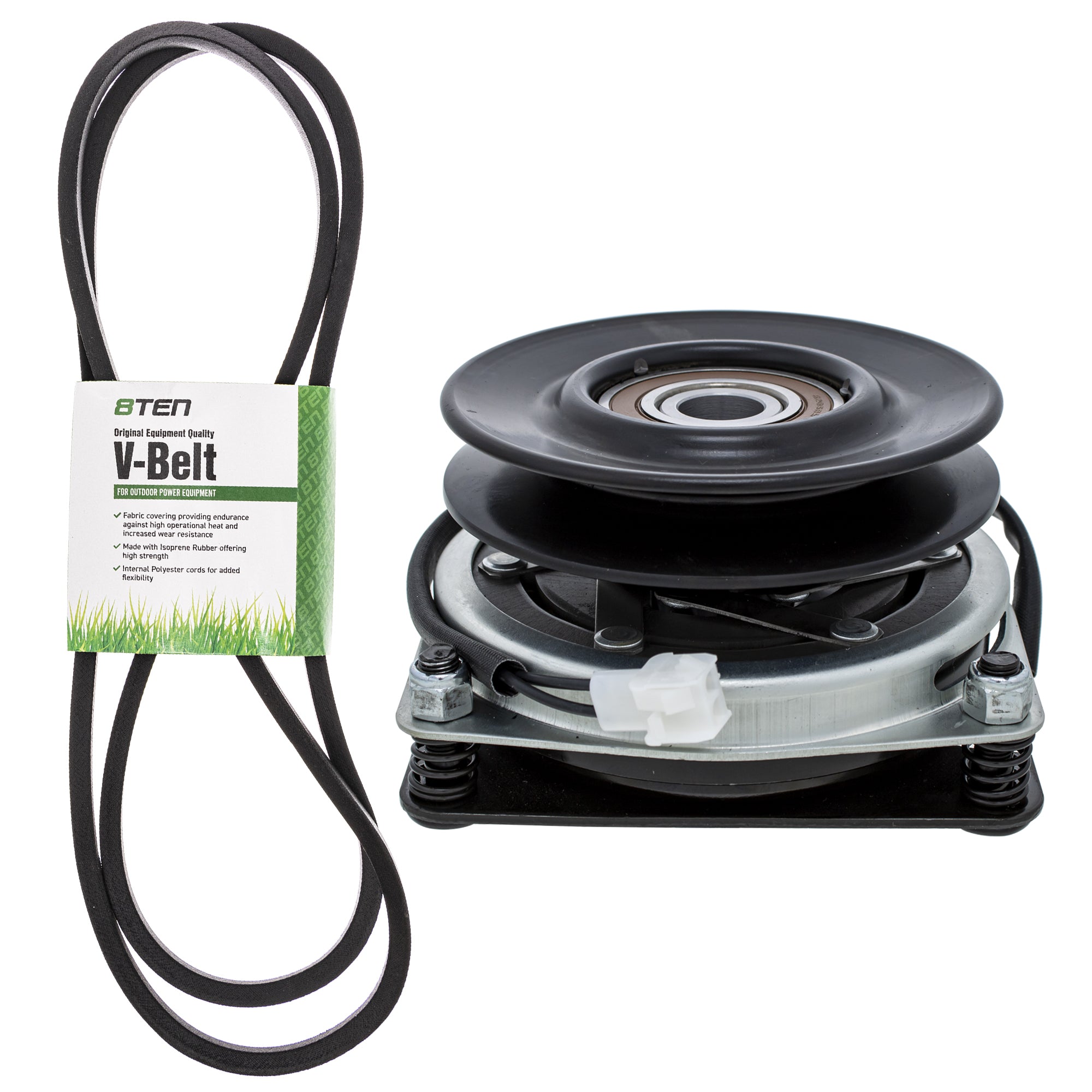 Electric PTO Clutch & Belt Kit for zOTHER Xtreme Stens Snapper Murray Husqvarna Poulan 8TEN MK1006386