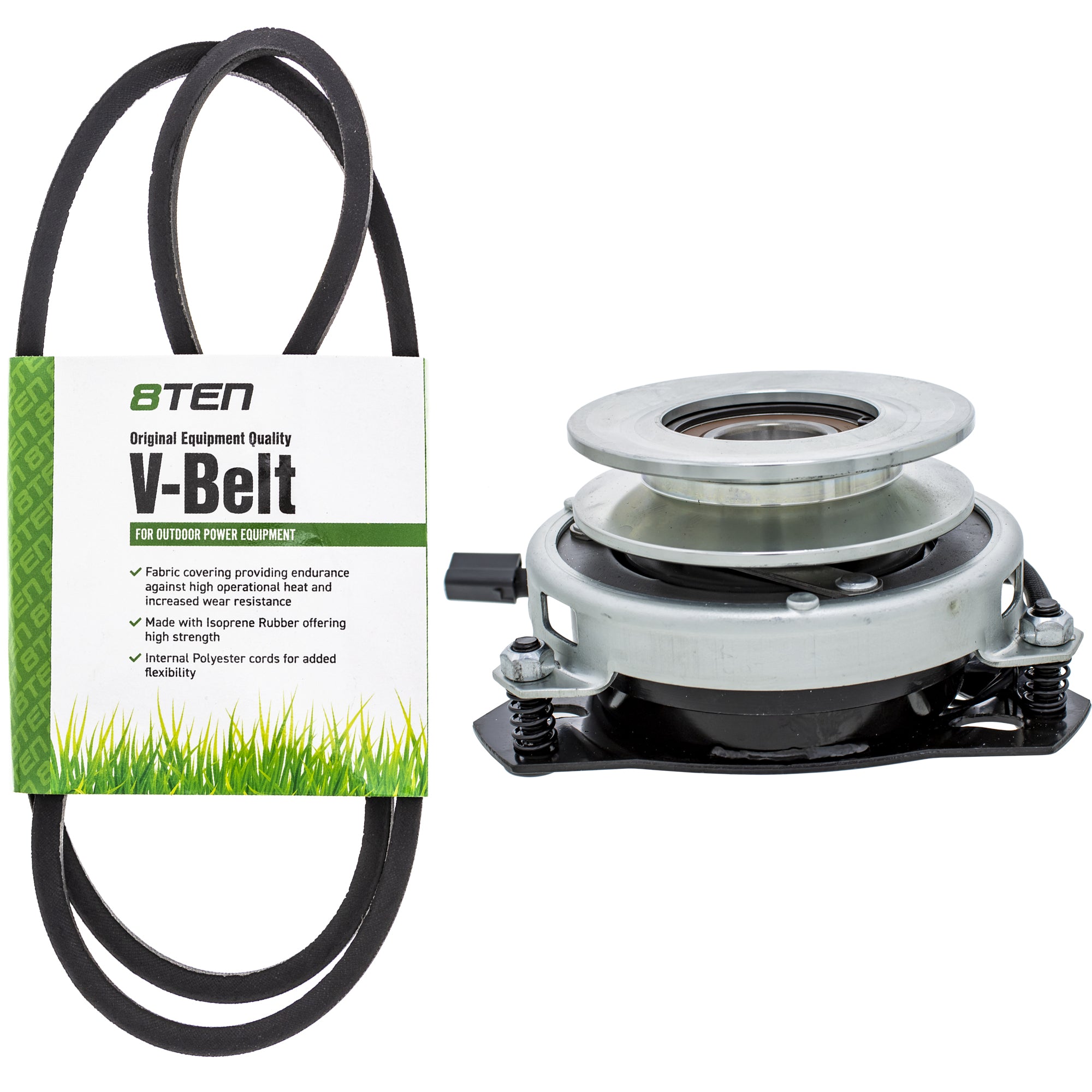 Electric PTO Clutch & Belt Kit for zOTHER Warner Toro Exmark Stens MTD Cub Cadet Troy-Bilt 8TEN MK1006391