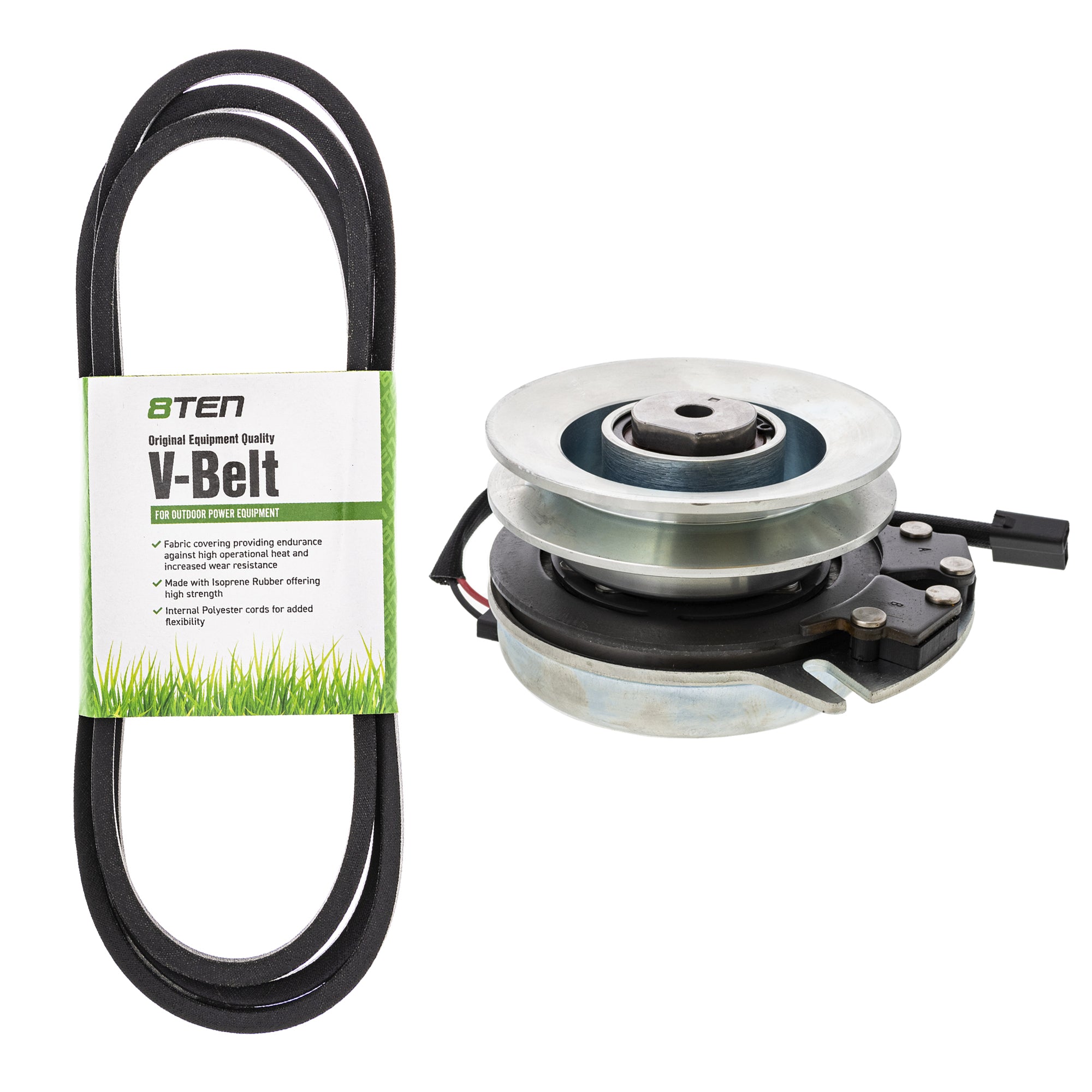 Electric PTO Clutch & Belt Kit for Xtreme Warner Stens Solo John Deere Honda Deere 5217-36 8TEN MK1006392