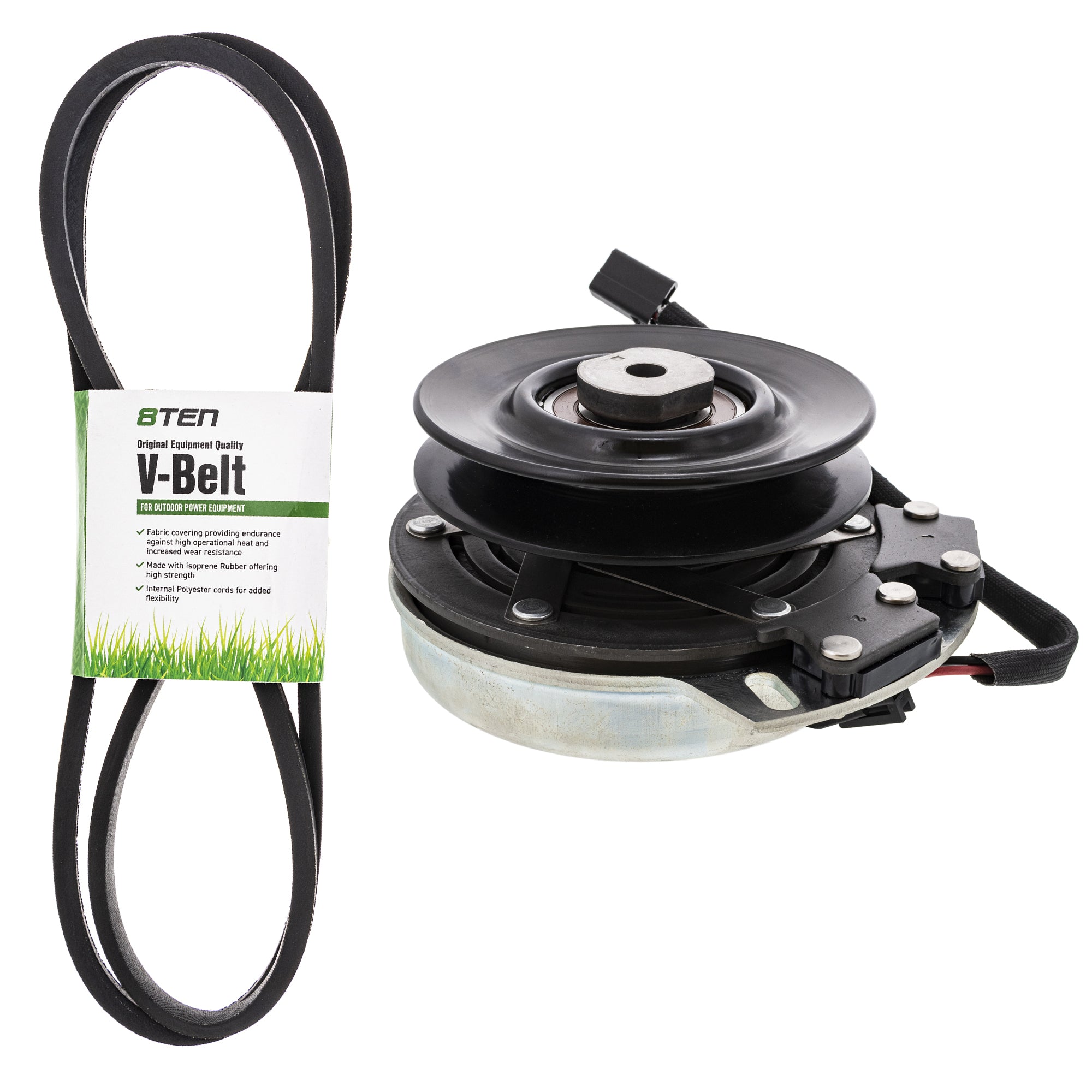 Electric PTO Clutch & Belt Kit for Xtreme Warner Stens John Deere Deere AM126100 255-142 8TEN MK1006393