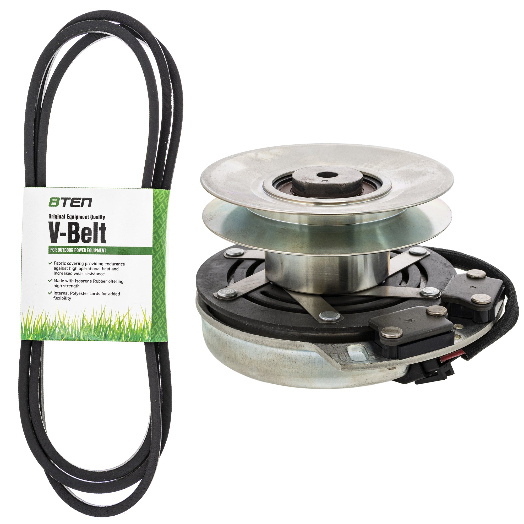 Electric PTO Clutch & Belt Kit for Xtreme Warner Stens John Deere Deere AM141536 AM134397 8TEN MK1006398