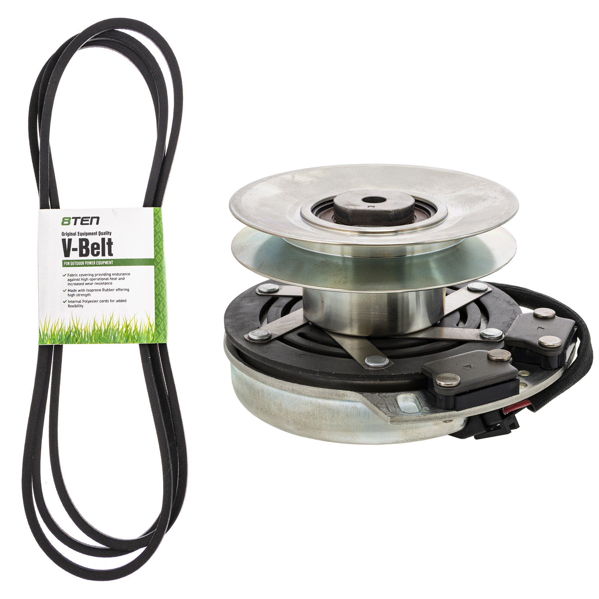 Electric PTO Clutch & Belt Kit for Xtreme Warner Stens John Deere Deere AM141536 AM134397 8TEN MK1006399