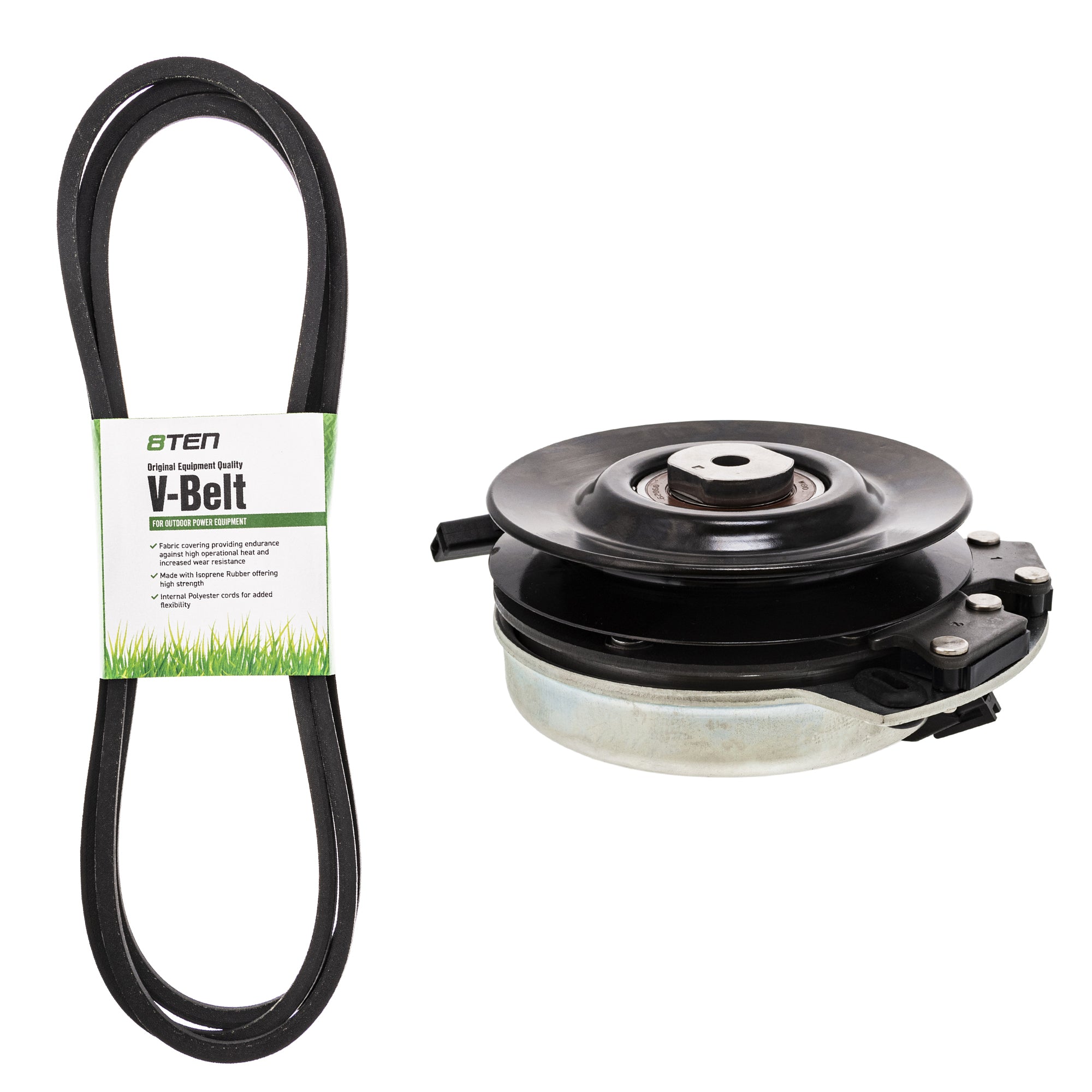 Electric PTO Clutch & Belt Kit for Xtreme Warner Stens Scotts John Deere Deere GY20878 8TEN MK1006401