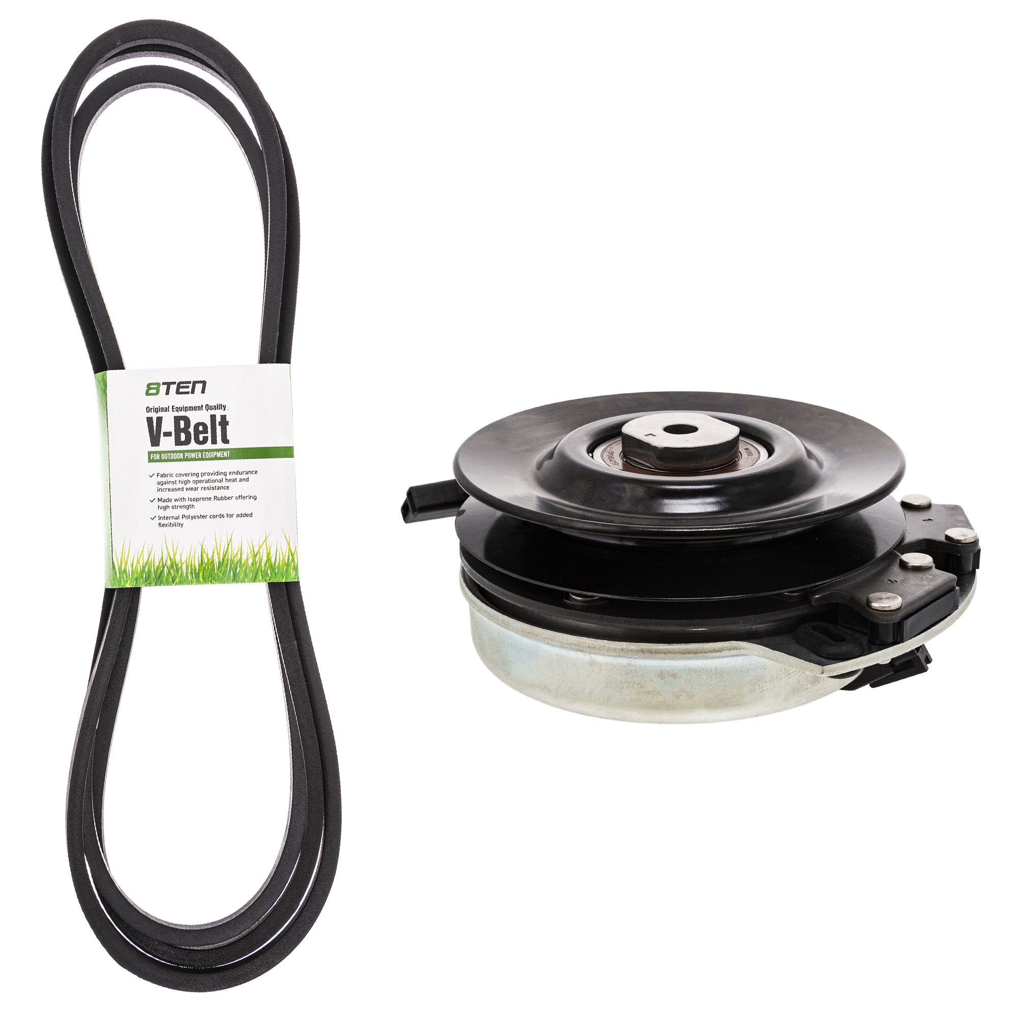 Electric PTO Clutch & Belt Kit for Xtreme Warner Stens Scotts John Deere Deere GY20878 8TEN MK1006402