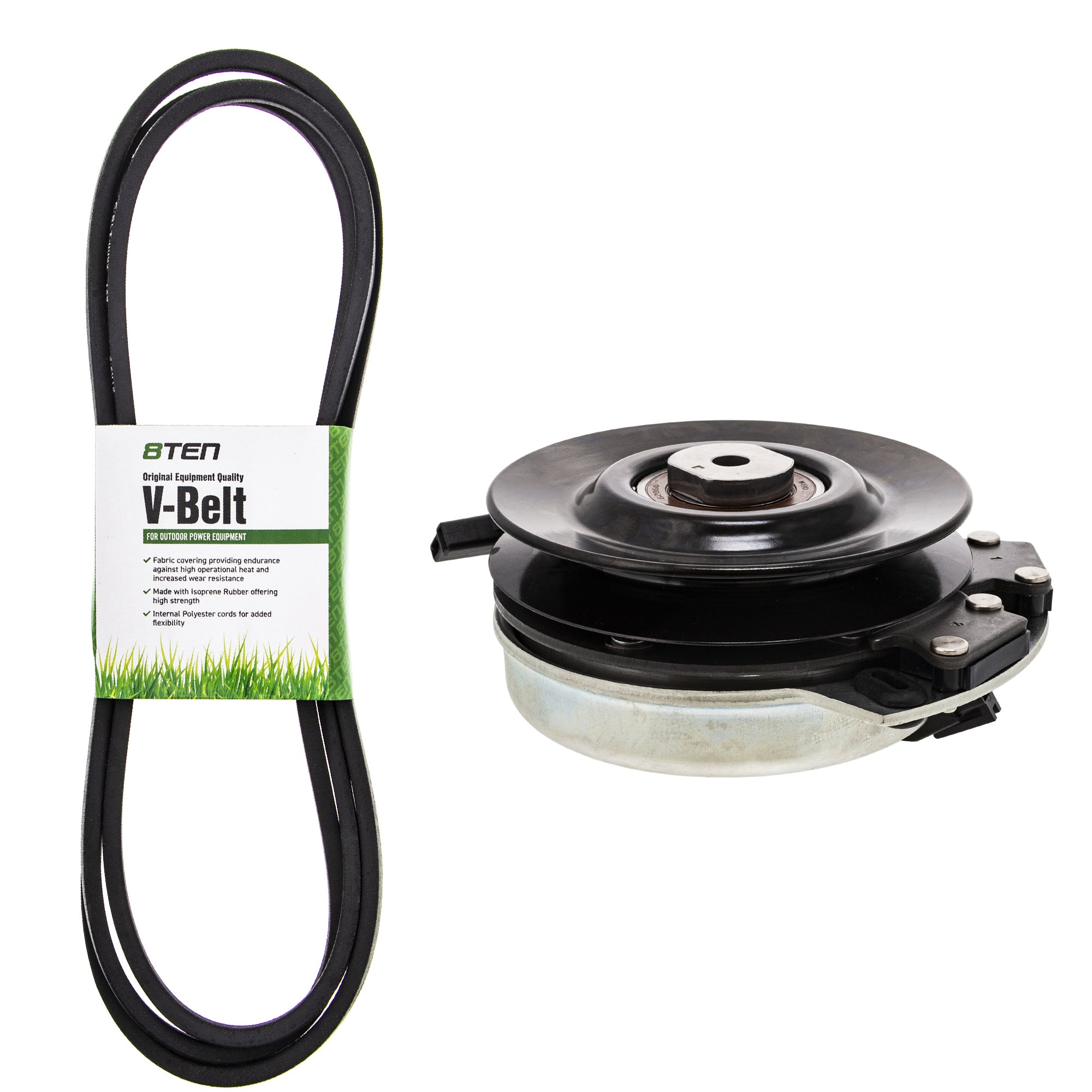 Electric PTO Clutch & Belt Kit for Xtreme Warner Stens Scotts John Deere L2548 L2048 Deere 8TEN MK1006403