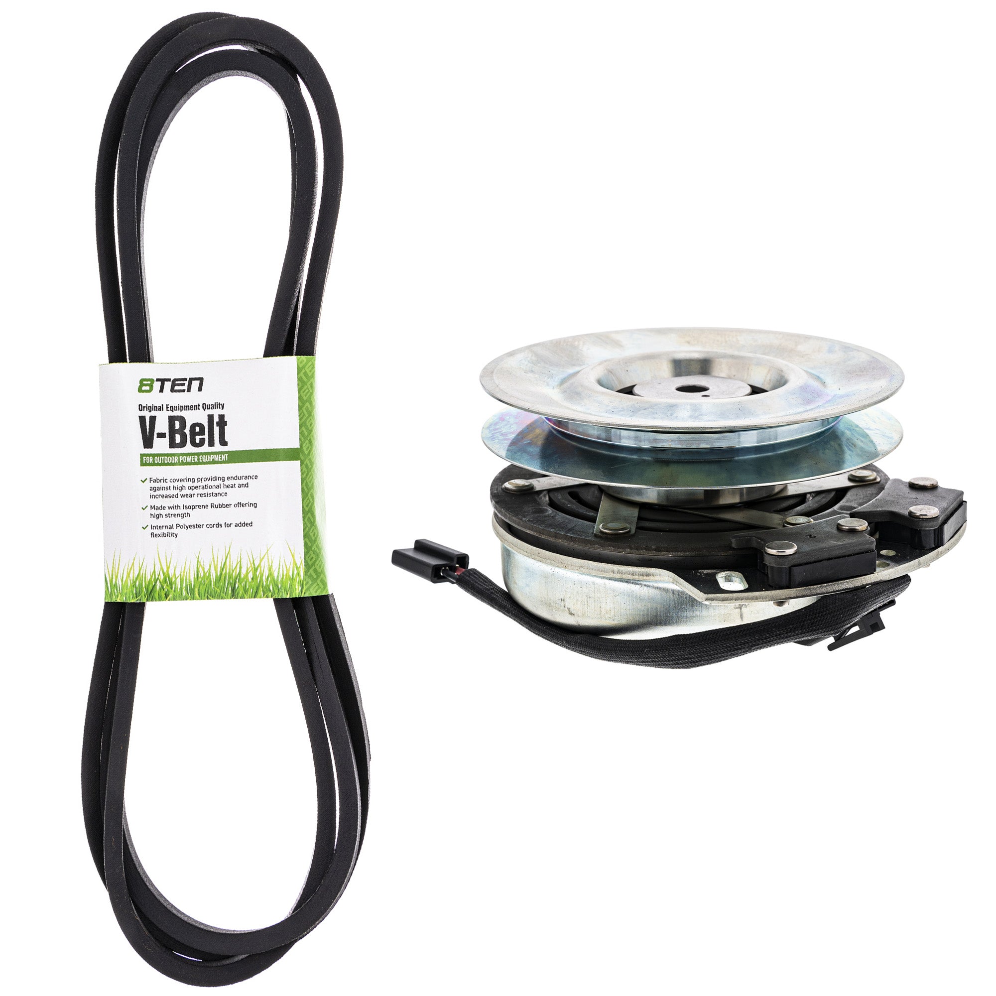 Electric PTO Clutch & Belt Kit for Xtreme Warner Stens John Deere Deere TCA16665 X0371 8TEN MK1006405