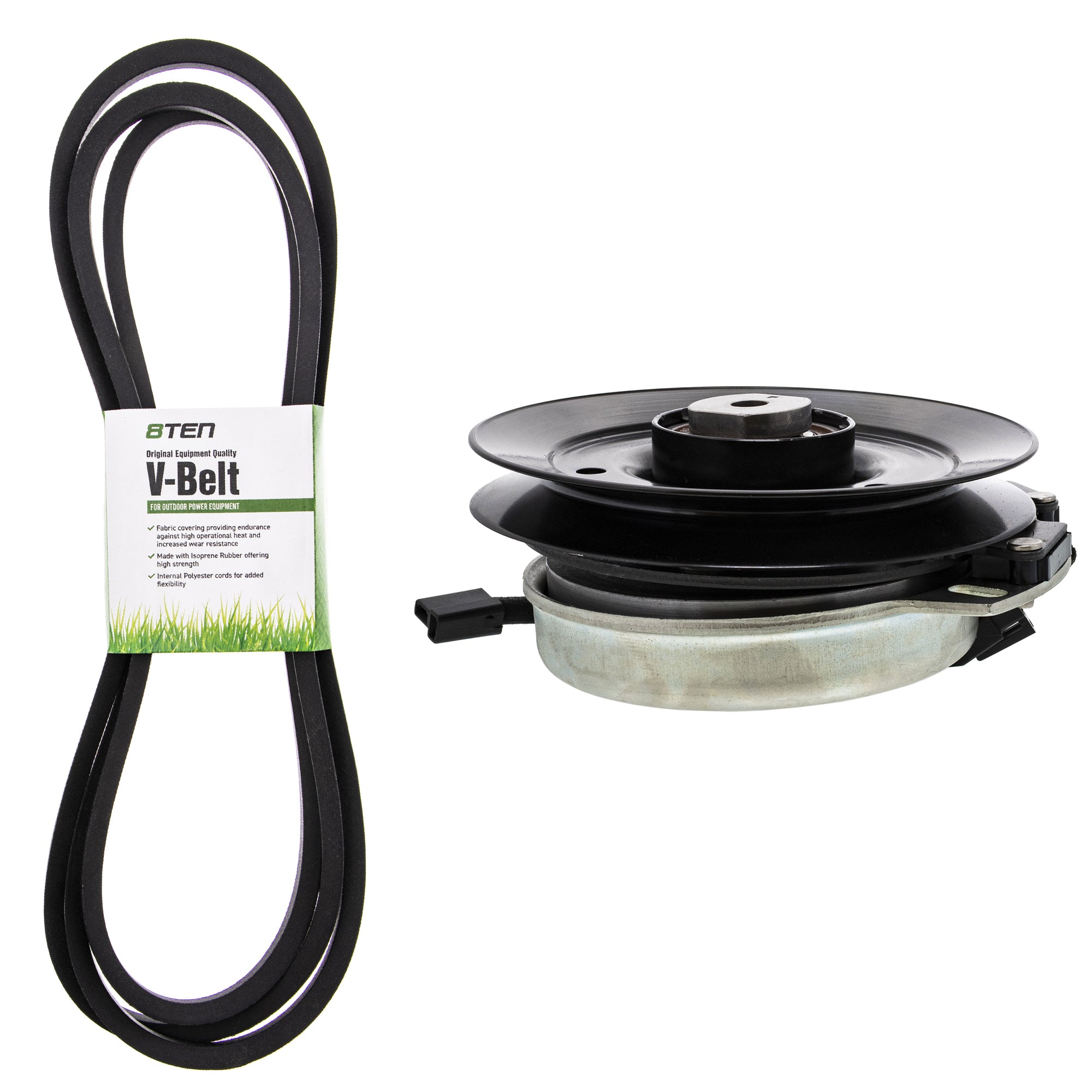 Electric PTO Clutch & Belt Kit for Xtreme Warner Toro Exmark Stens Lazer 104-3624 5219-13 8TEN MK1006413