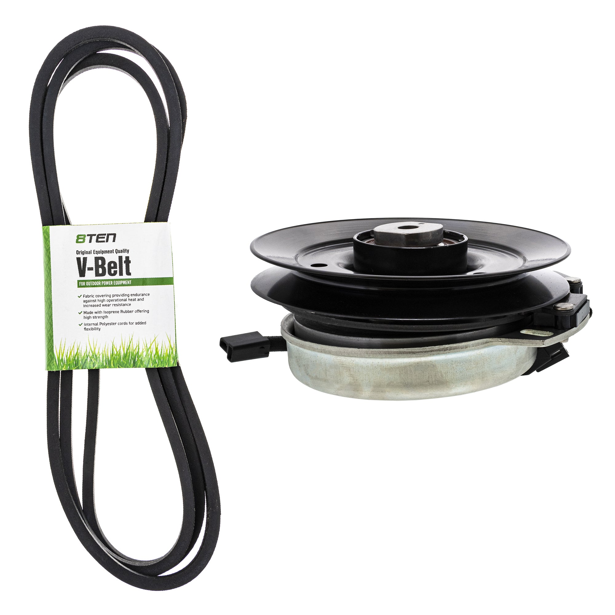 Electric PTO Clutch & Belt Kit for Xtreme Warner Toro Exmark Stens Lazer 104-3624 5219-13 8TEN MK1006414