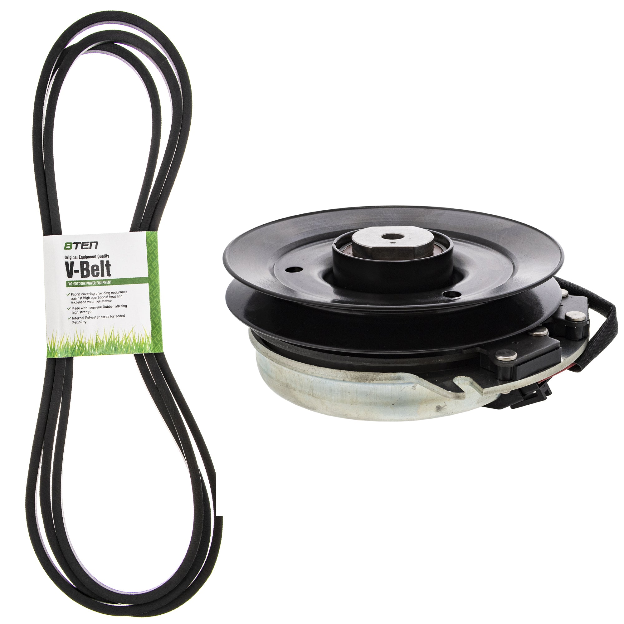 Electric PTO Clutch & Belt Kit for Xtreme Warner Toro Exmark Stens Next Lazer 116-1620 8TEN MK1006421