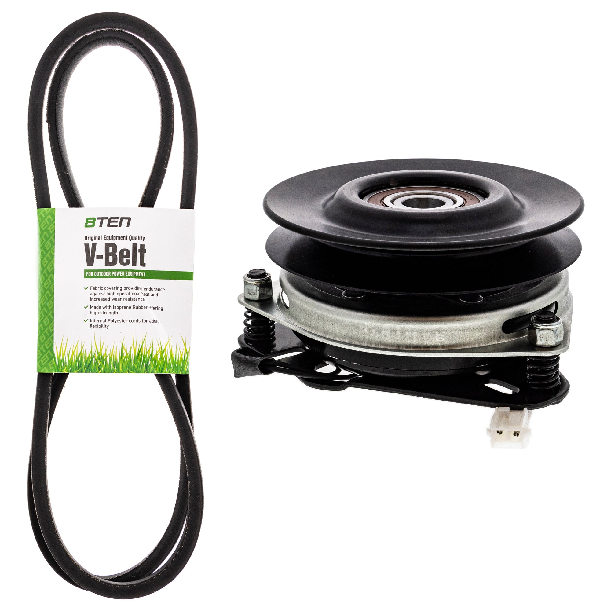 Electric PTO Clutch & Belt Kit for zOTHER Xtreme Stens Ogura Murray Husqvarna Poulan 8TEN MK1006425