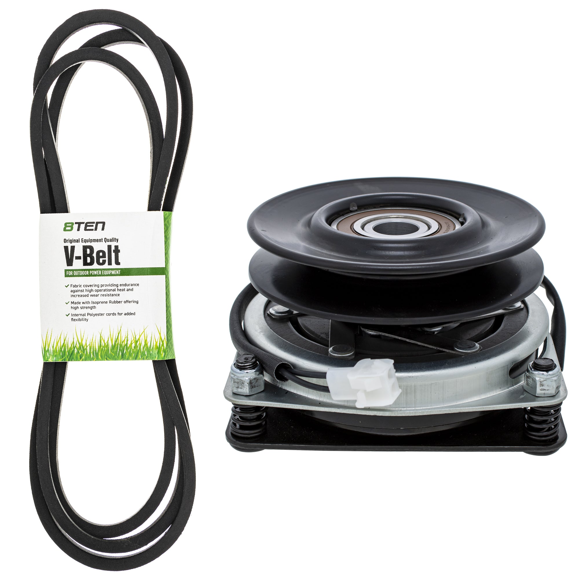 Electric PTO Clutch & Belt Kit for zOTHER Xtreme Stens Snapper Murray Husqvarna Poulan 8TEN MK1006426