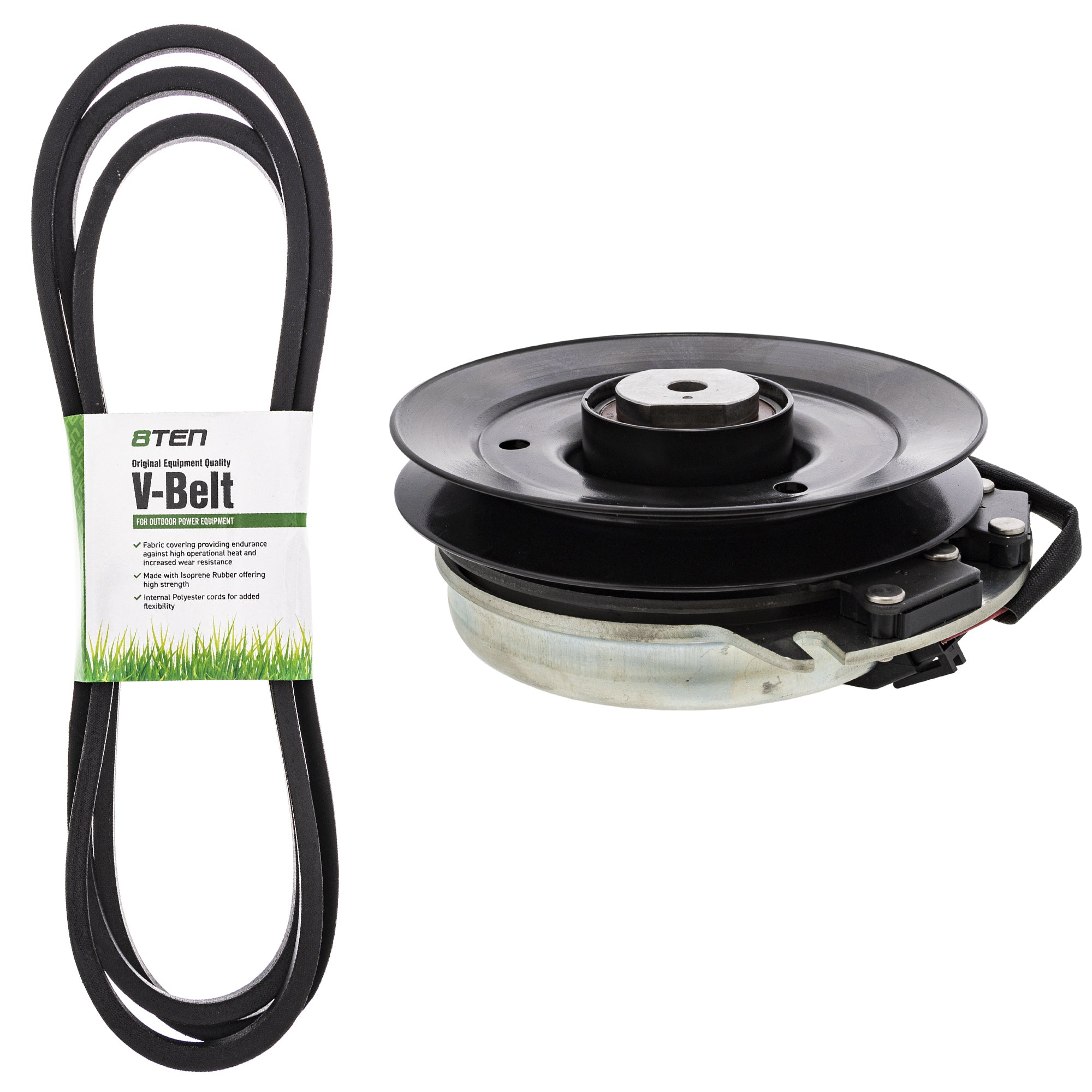 Electric PTO Clutch & Belt Kit for Xtreme Warner Toro Exmark Stens Quest Pioneer 116-1620 8TEN MK1006435