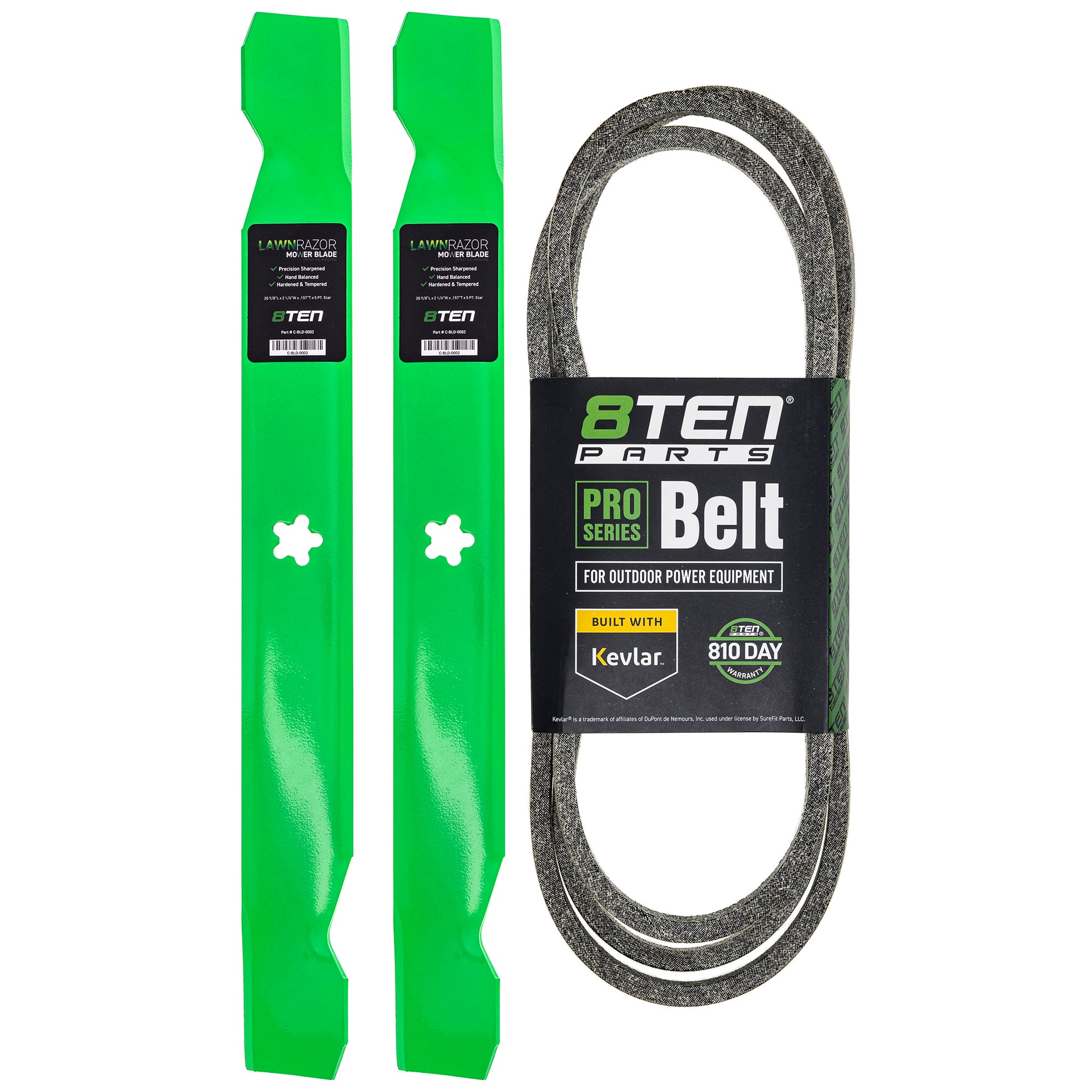 Mower Blades Deck Belt Kit For Poulan Pro Poulan Weed Eater MK1007758