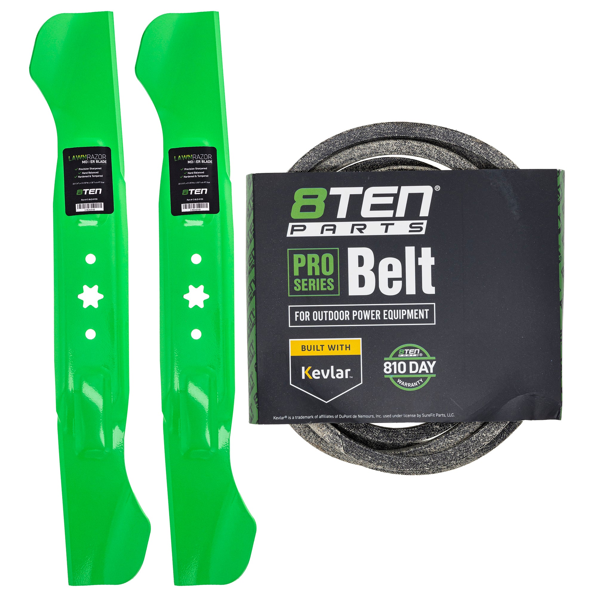 Mower Blades & Deck Belt Kit for Stens Oregon MTD Cub Cadet Troy-Bilt YT946 YT4622SE 8TEN MK1007786