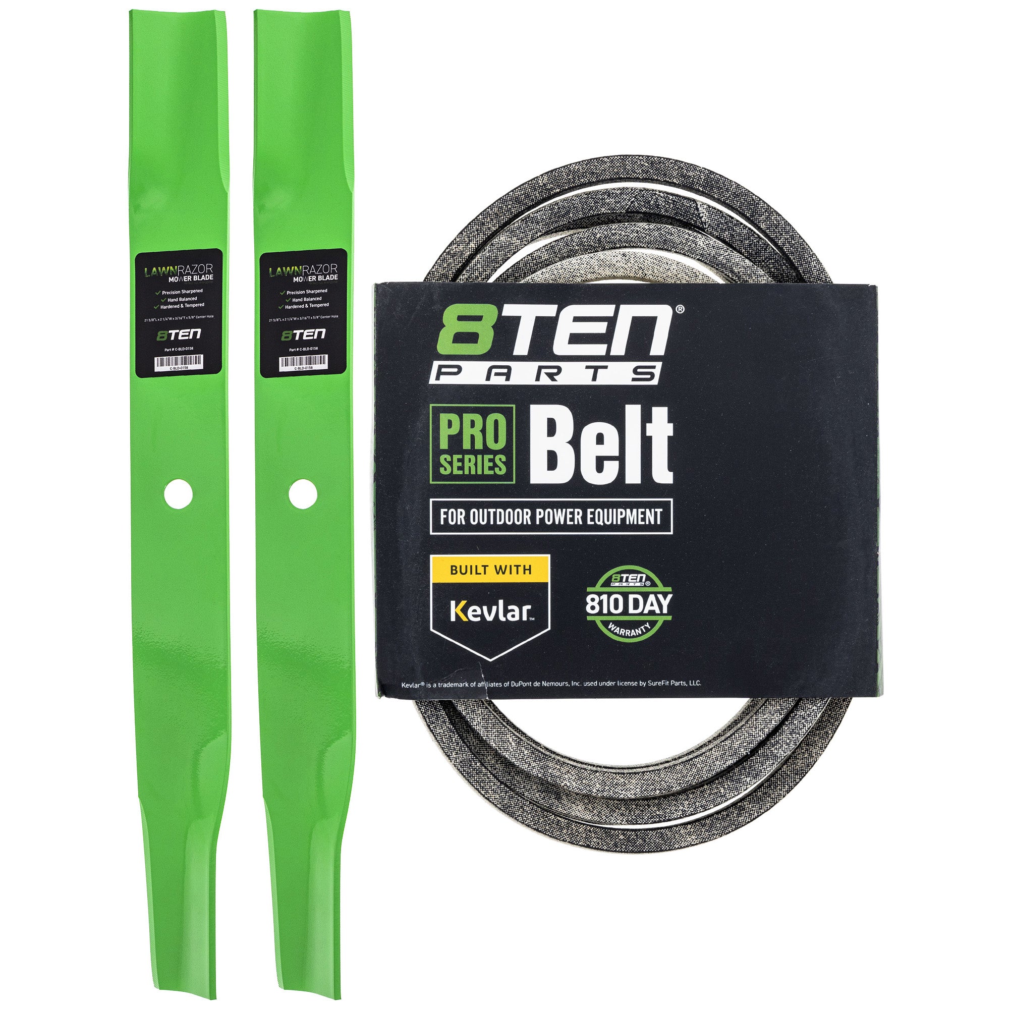 Mower Blades & Deck Belt Kit for zOTHER Toro Exmark Stens Oregon TimeCutter Quest 8TEN MK1007788