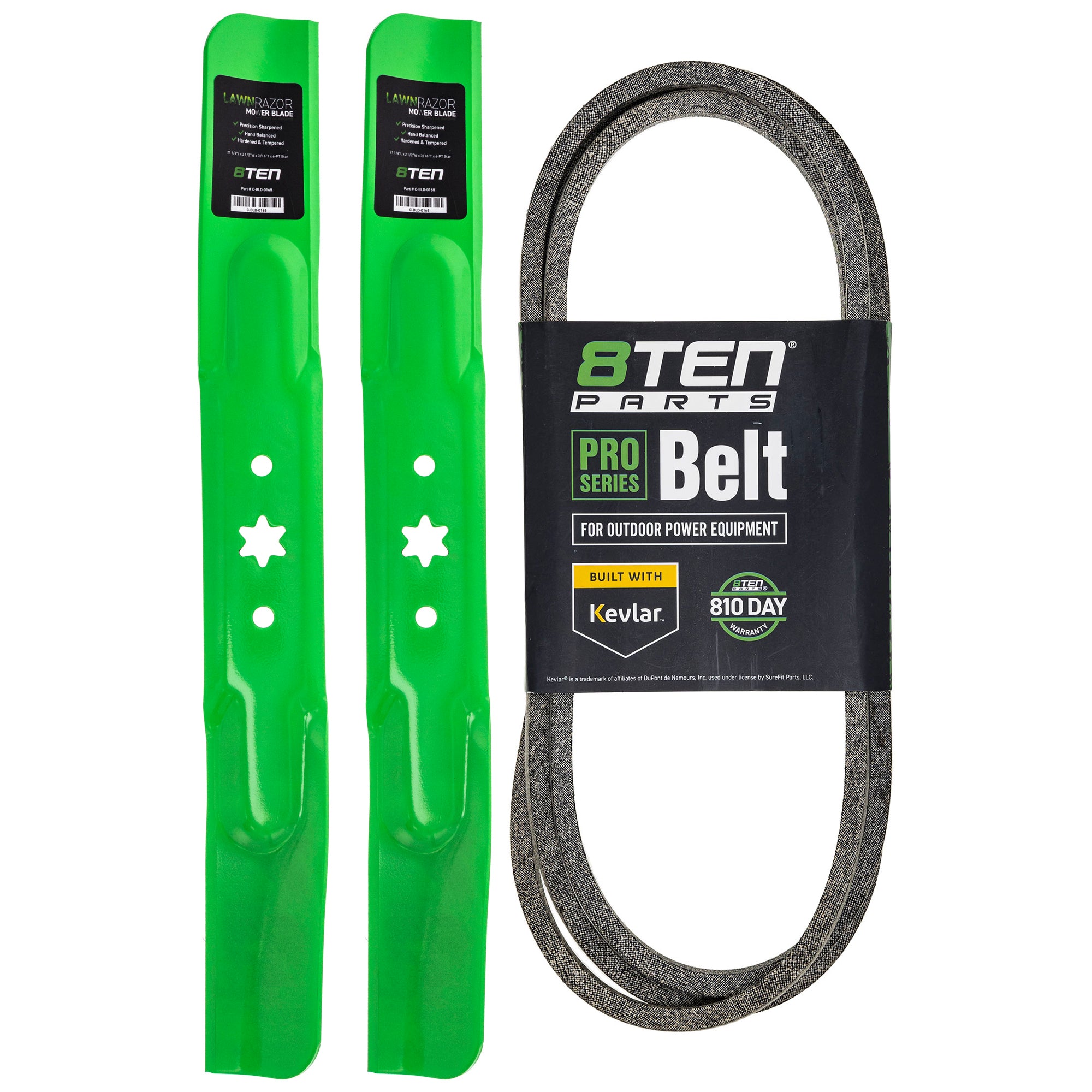 Mower Blades & Deck Belt Kit for zOTHER Stens Oregon MTD Cub Cadet Troy-Bilt TB42 TB1942 8TEN MK1007794