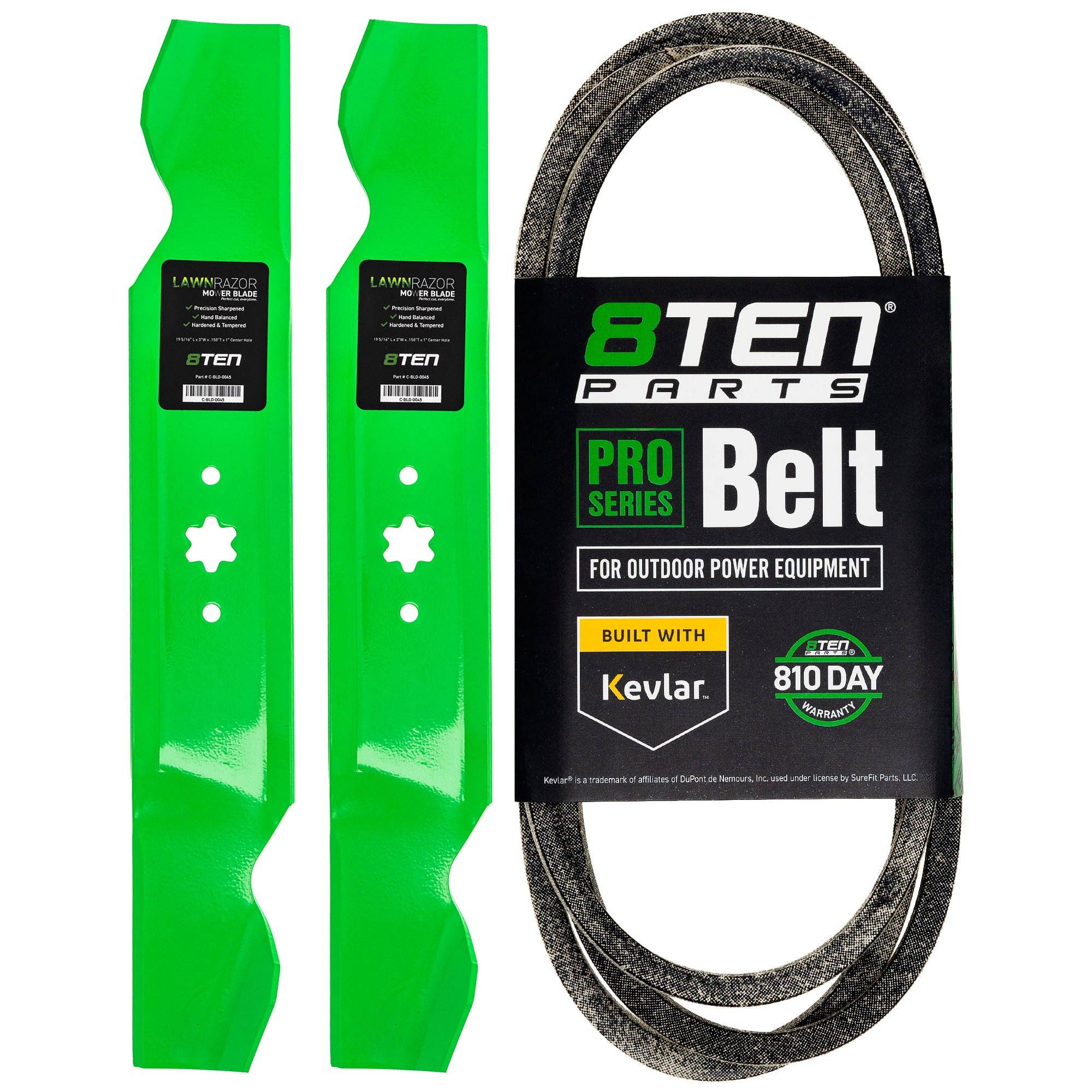 Mower Blades & Deck Belt Kit for zOTHER Stens Oregon MTD Cub Cadet Troy-Bilt V76GF V761F 8TEN MK1007805