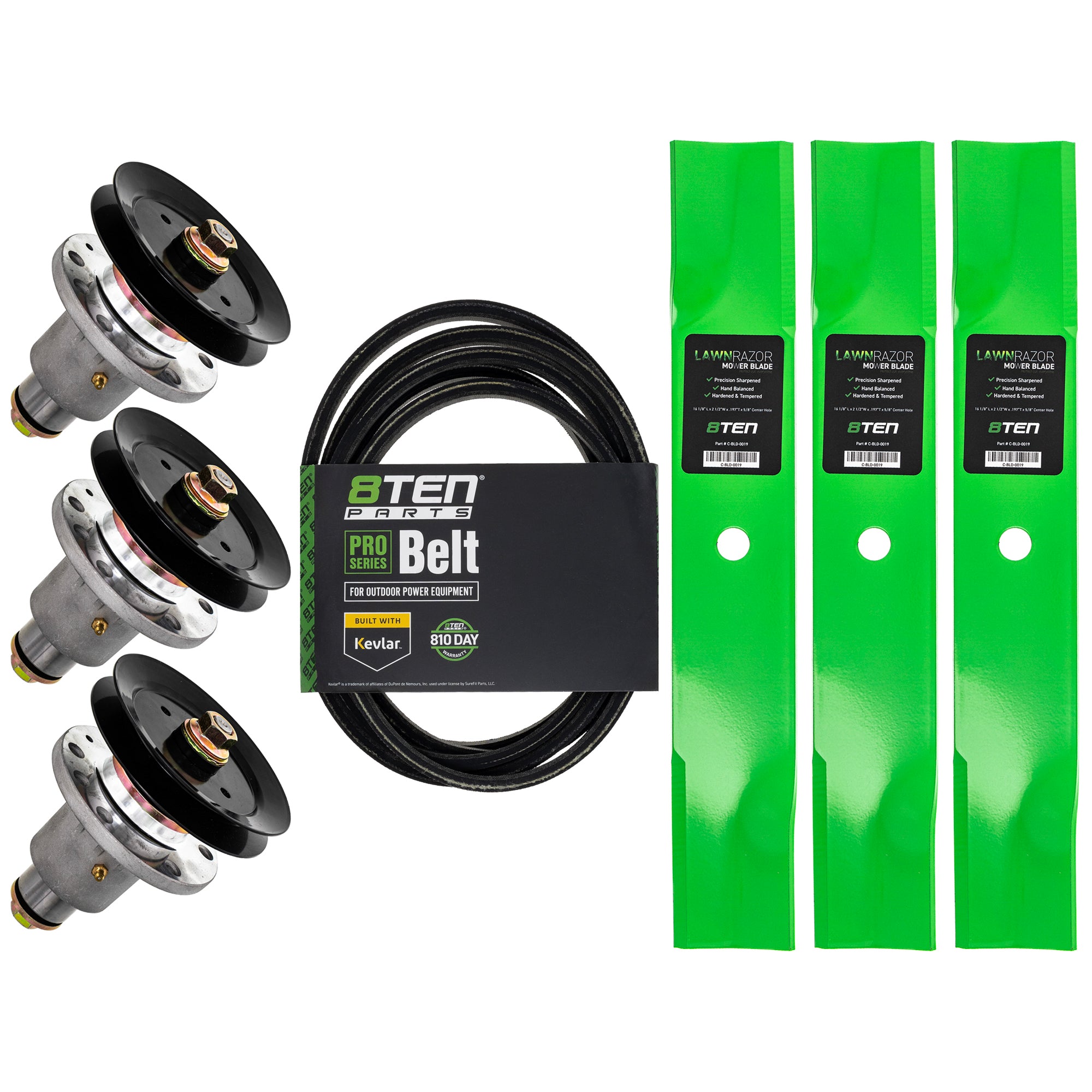 Blade Spindle Belt Deck Kit for Lazer 8TEN MK1009555