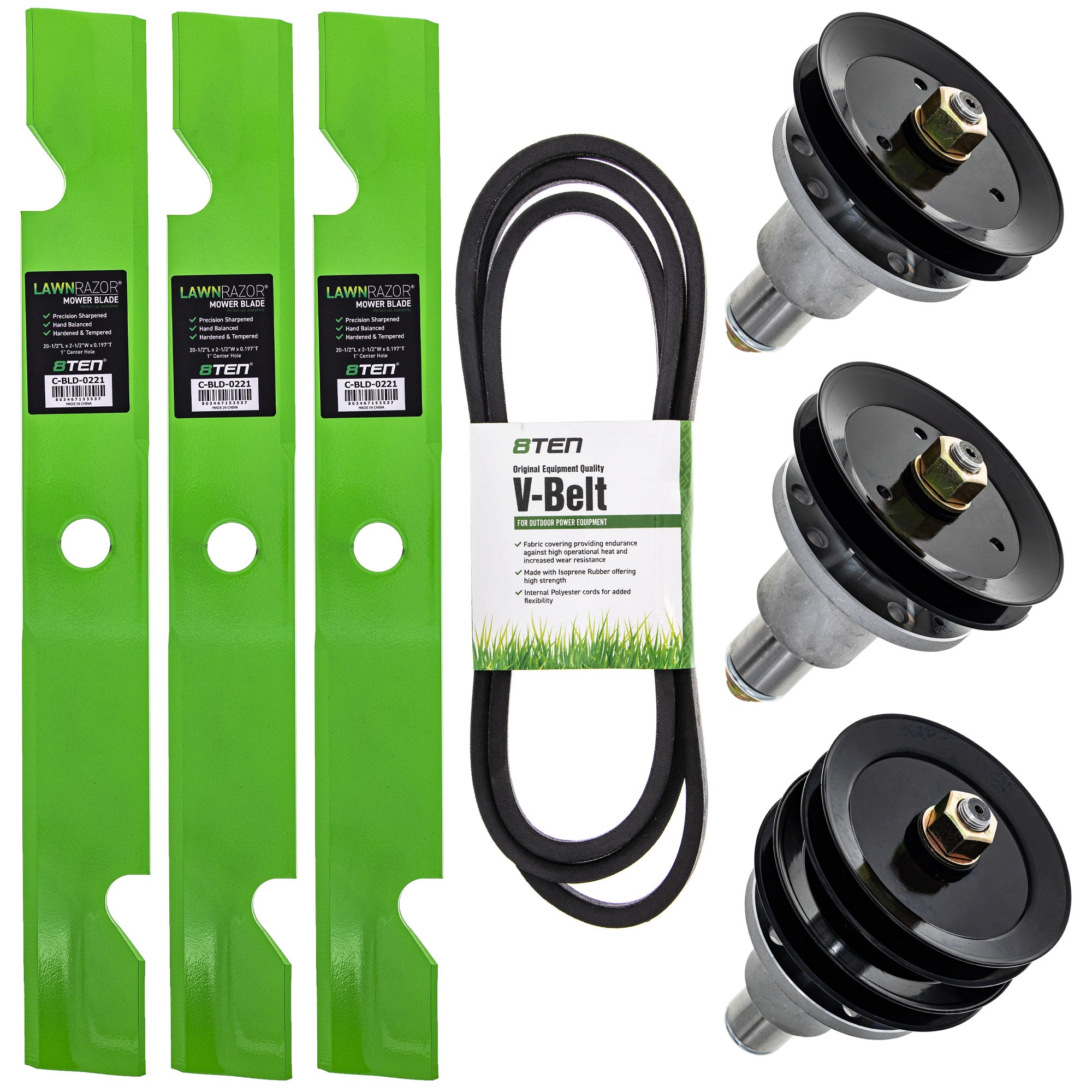 Blade Spindle Belt Deck Kit for Turf 8TEN MK1009565