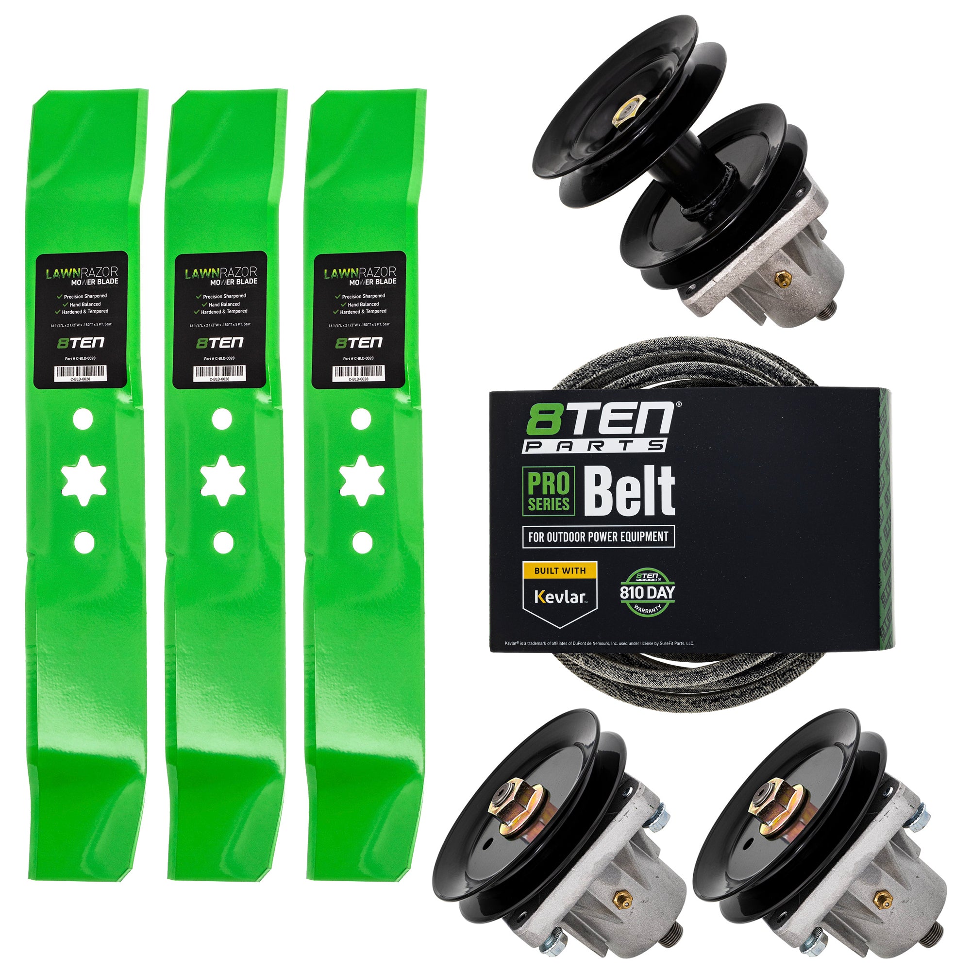 Blade Spindle Belt Deck Kit for Turf 8TEN MK1009567