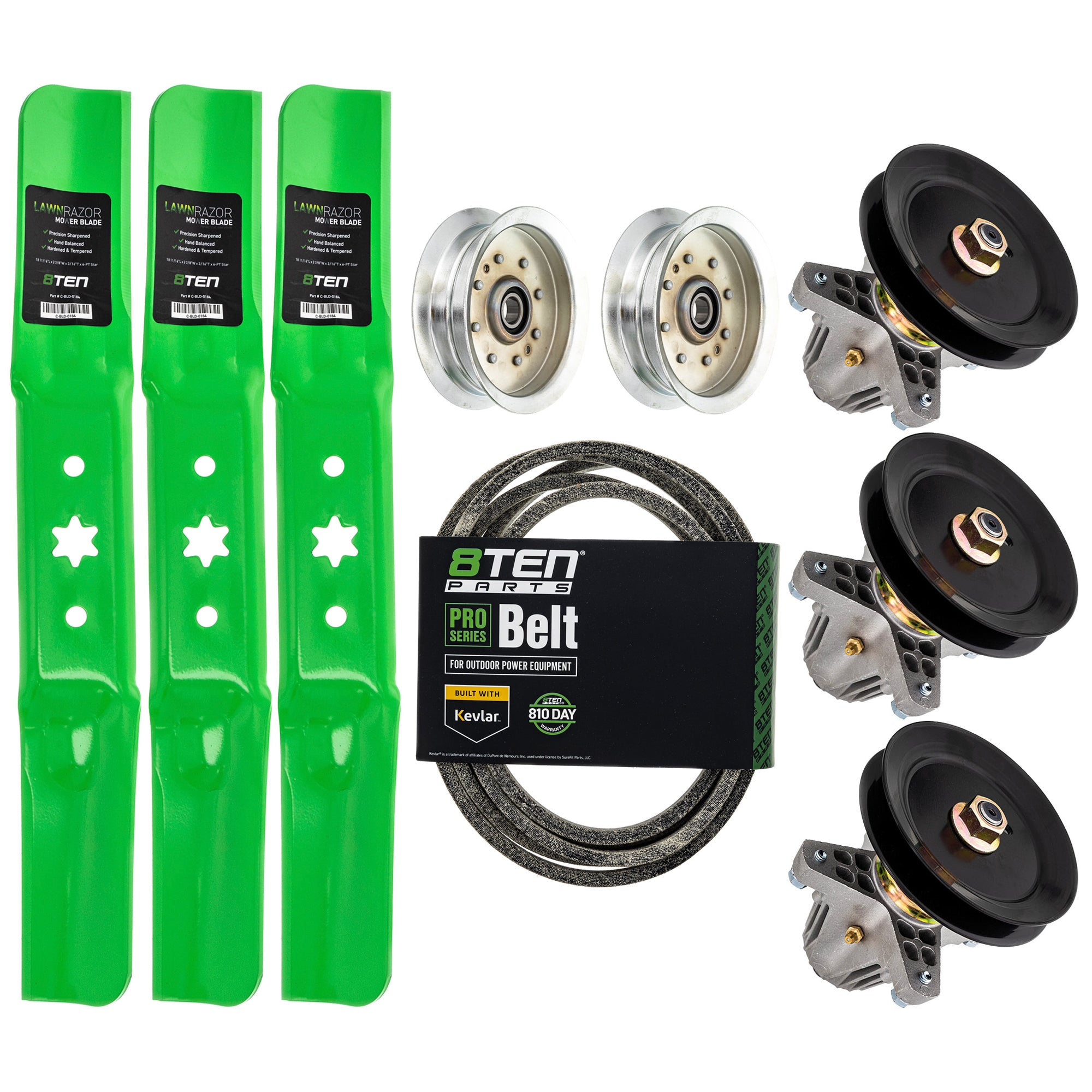 Blade Spindle Belt Idler Deck Kit for zOTHER Walbro Stens Oregon MTD Cub Cadet Troy-Bilt 8TEN MK1009580