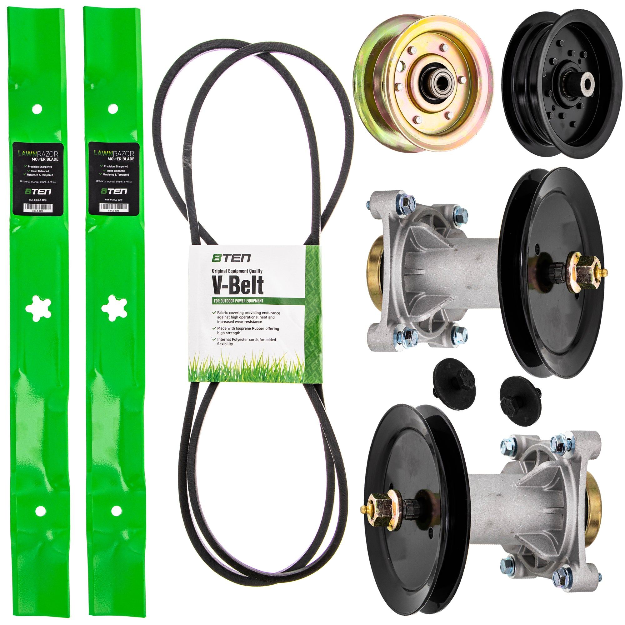 Blade Spindle Belt Idler Deck Kit for zOTHER Stens Oregon Murray Husqvarna Poulan 8TEN MK1009582