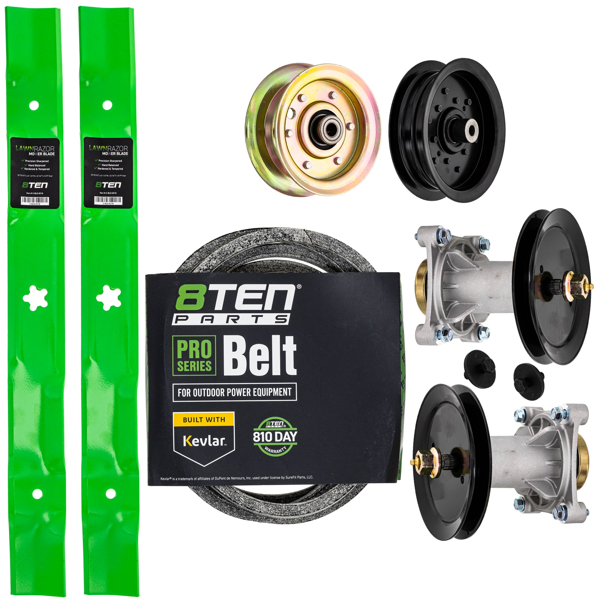 Blade Spindle Belt Idler Deck Kit for zOTHER Stens Oregon Murray Husqvarna Poulan 8TEN MK1009582