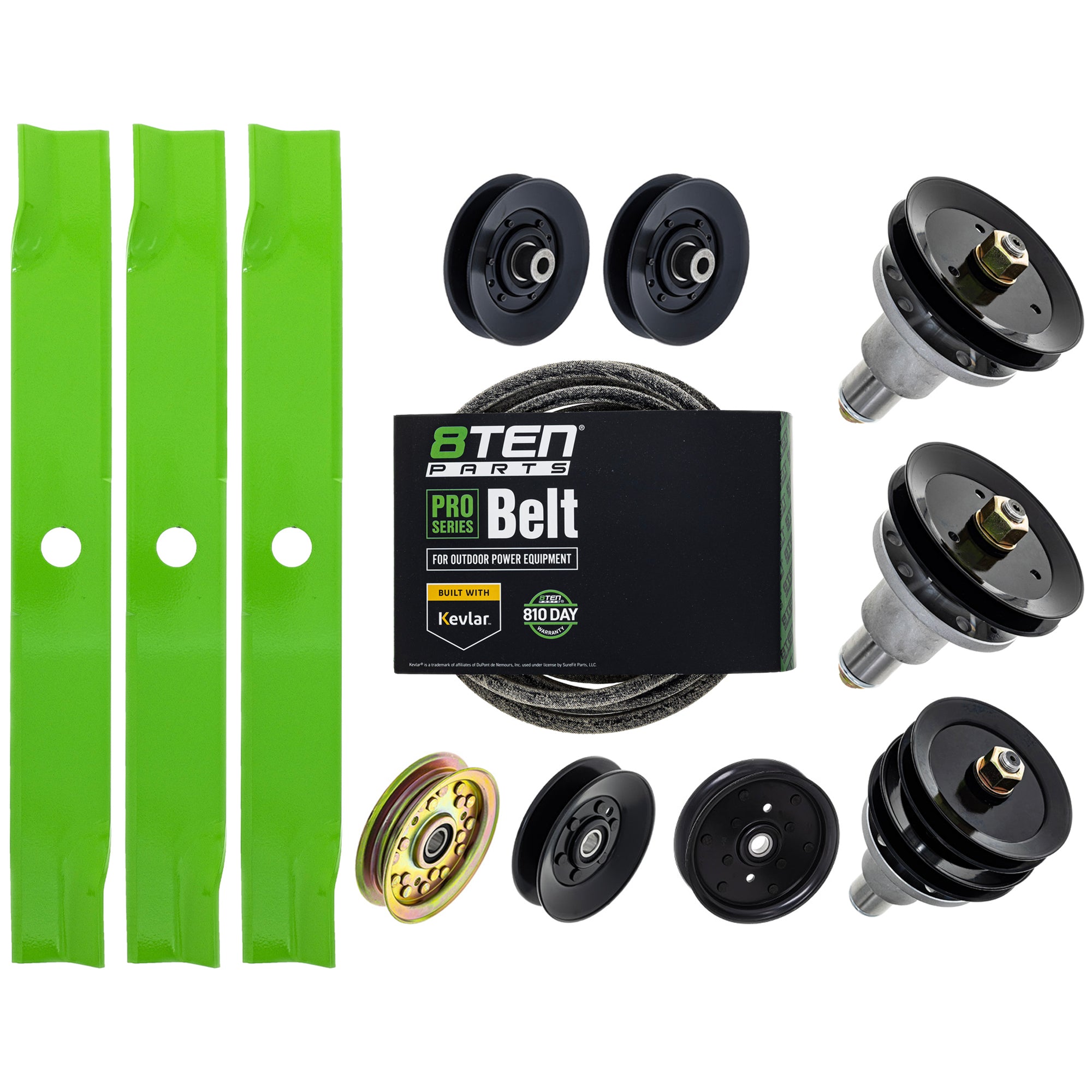 Blade Spindle Belt Idler Deck Kit for 8TEN MK1009589