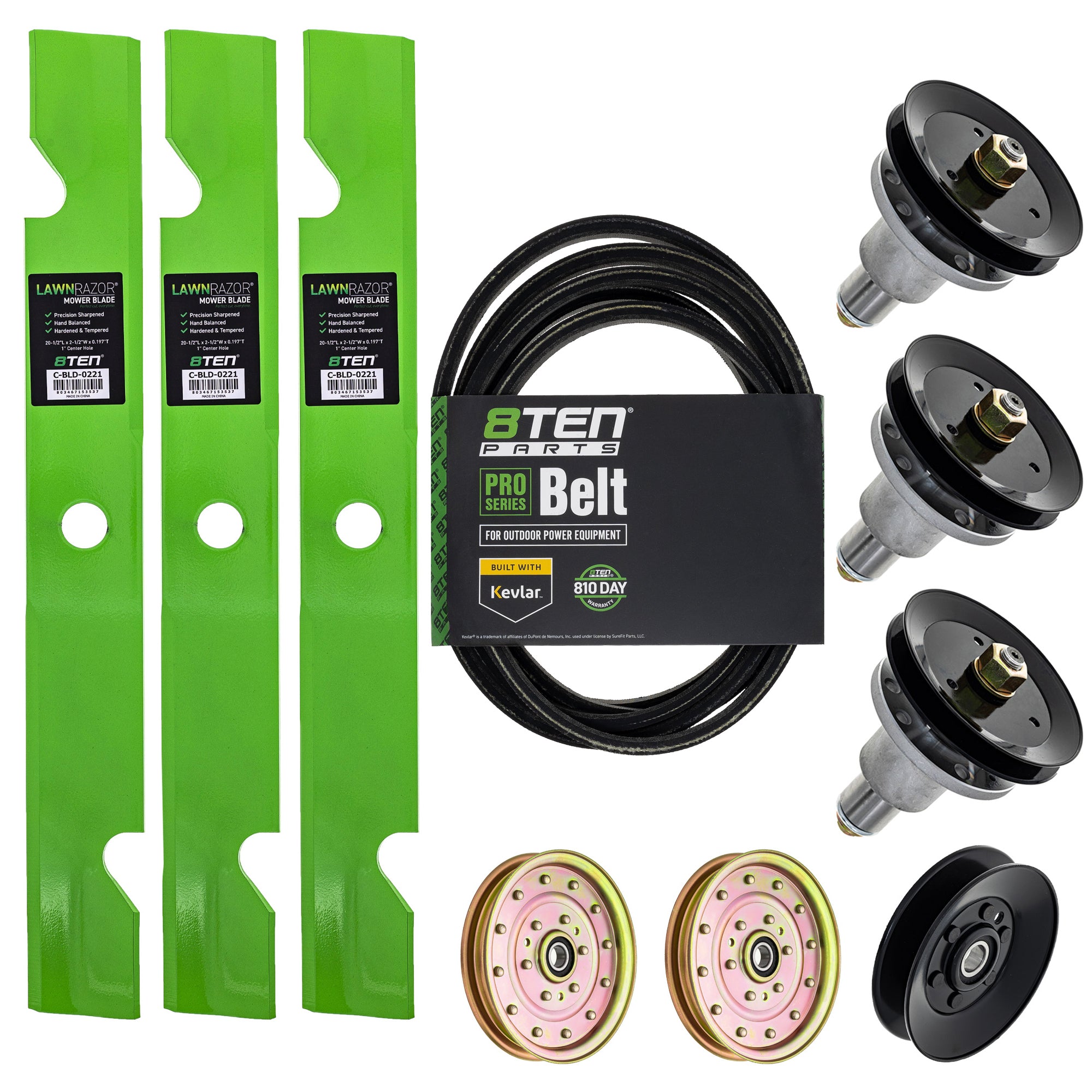 Blade Spindle Belt Idler Deck Kit for Lazer 8TEN MK1009606