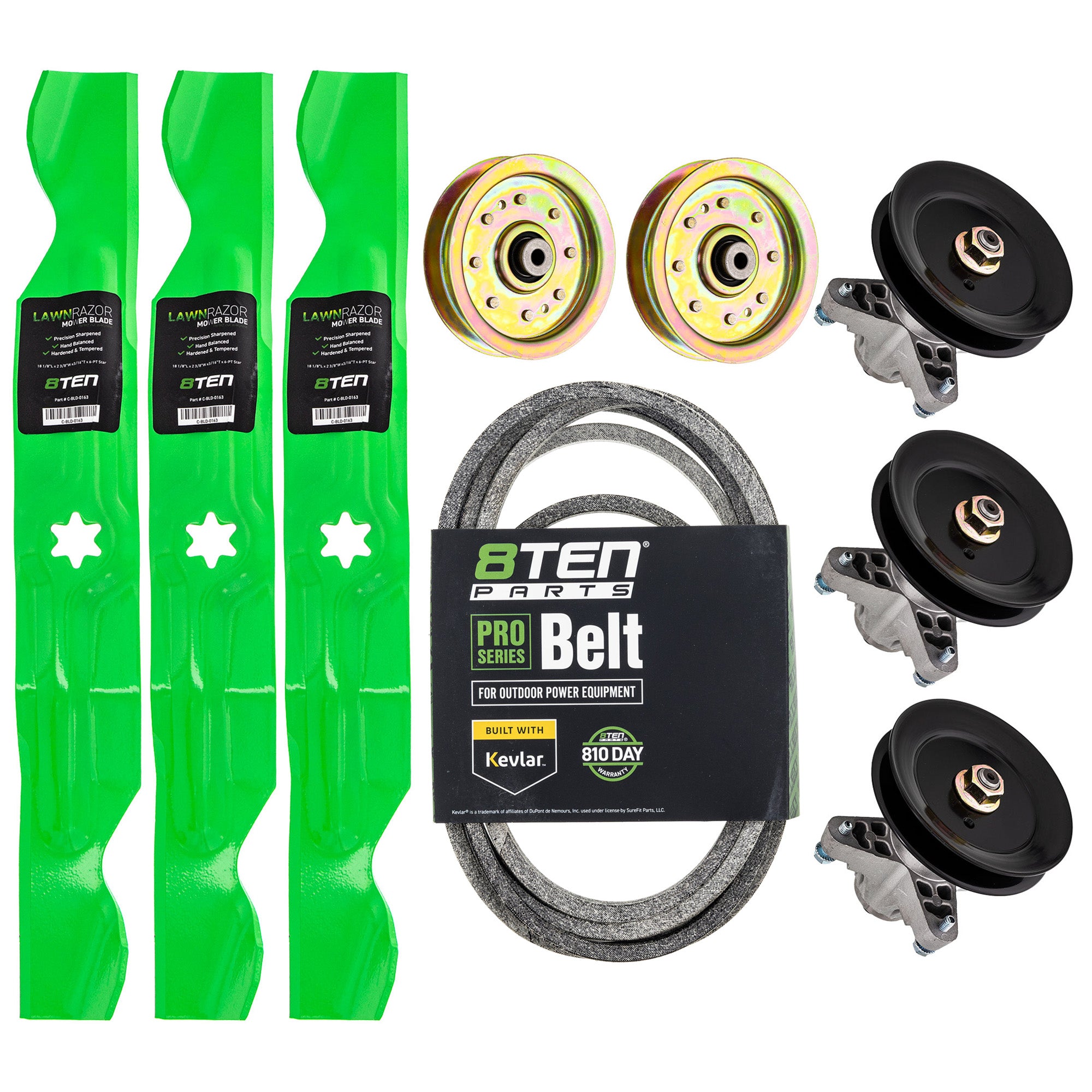 Blade Spindle Belt Idler Deck Kit for zOTHER Toro Exmark Stens Oregon MTD Cub Cadet 8TEN MK1009617