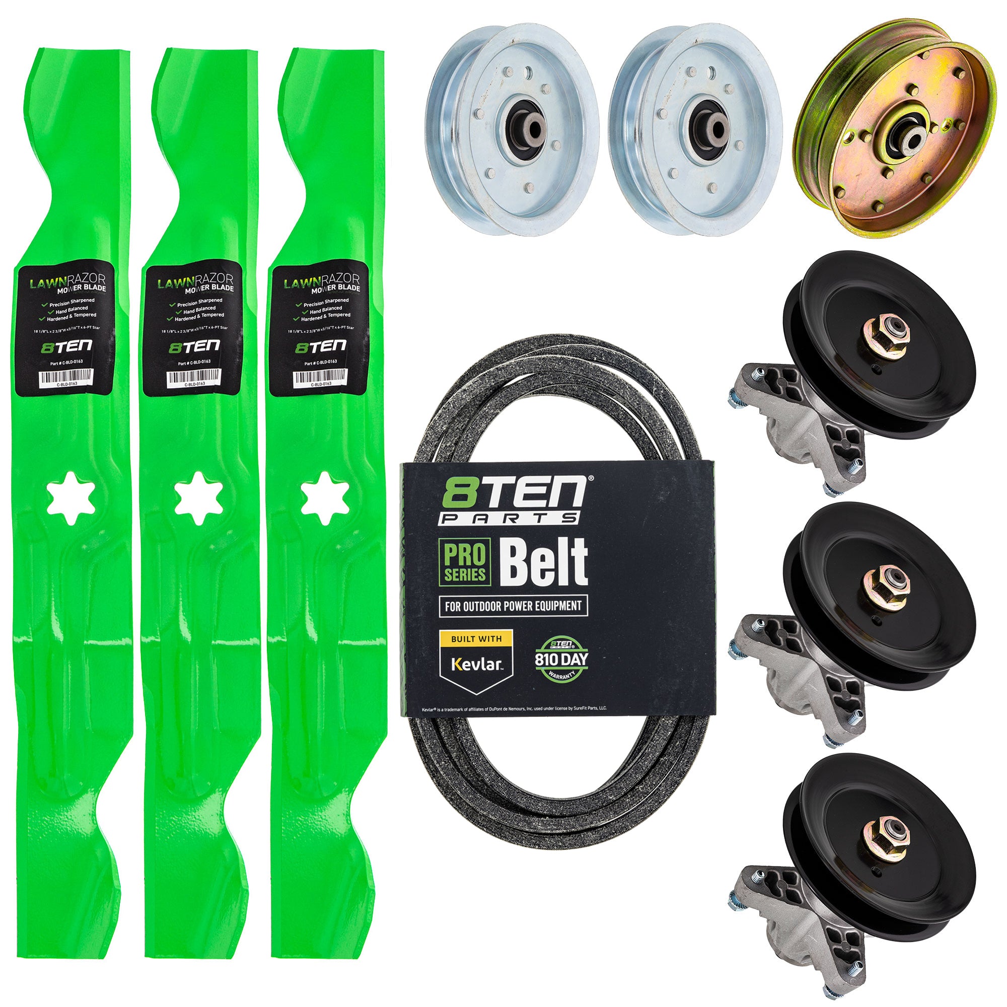 Blade Spindle Belt Idler Deck Kit for zOTHER Stens Snapper Oregon MTD Cub Cadet Troy-Bilt 8TEN MK1009618