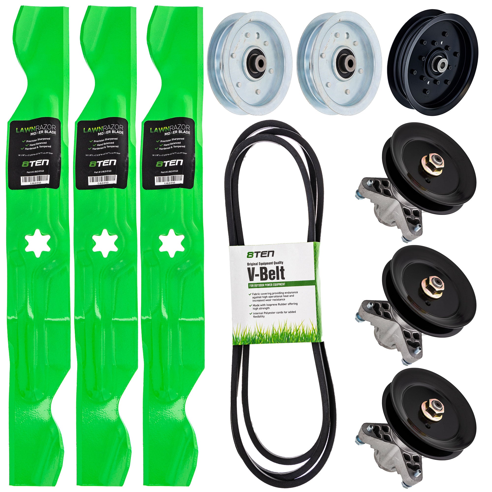 Blade Spindle Belt Idler Deck Kit for zOTHER Outdoor Cadet 8TEN MK1009619