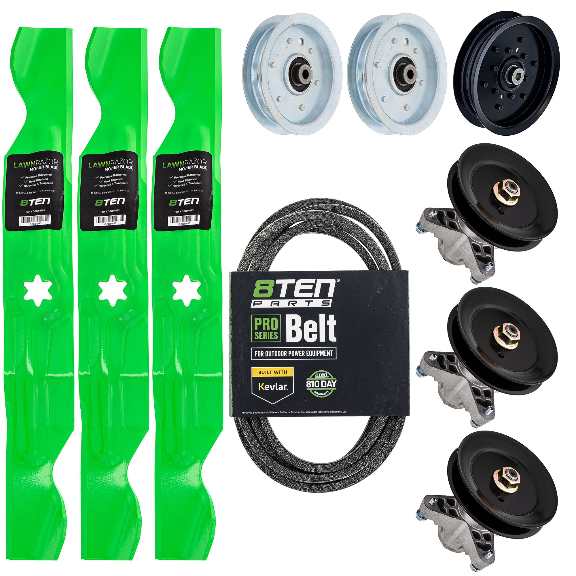 Blade Spindle Belt Idler Deck Kit for zOTHER Outdoor Cadet 8TEN MK1009619