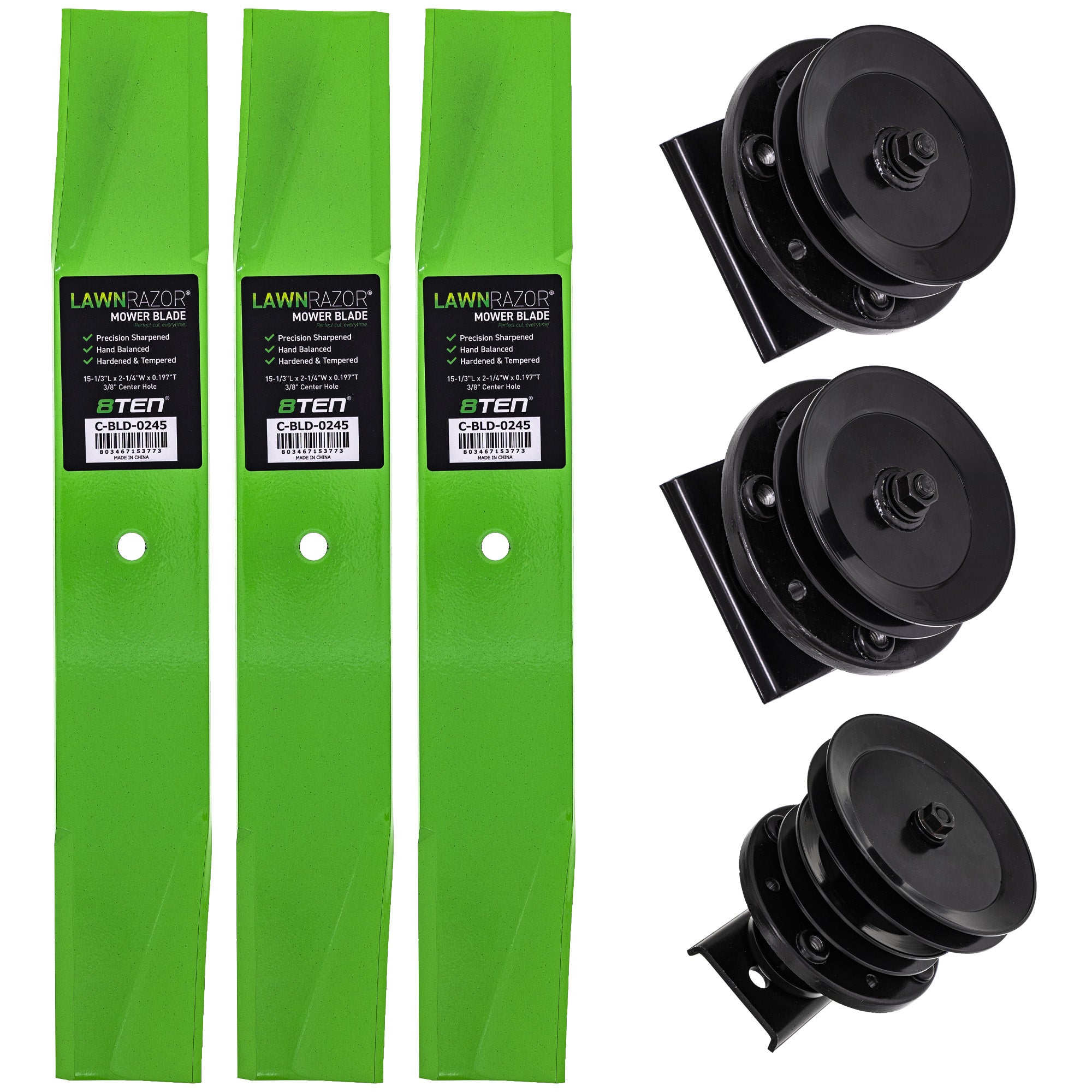 Blade Spindle Deck Kit for zOTHER Stens Oregon Husqvarna Poulan Craftsman AYP RedMax 8TEN MK1009628