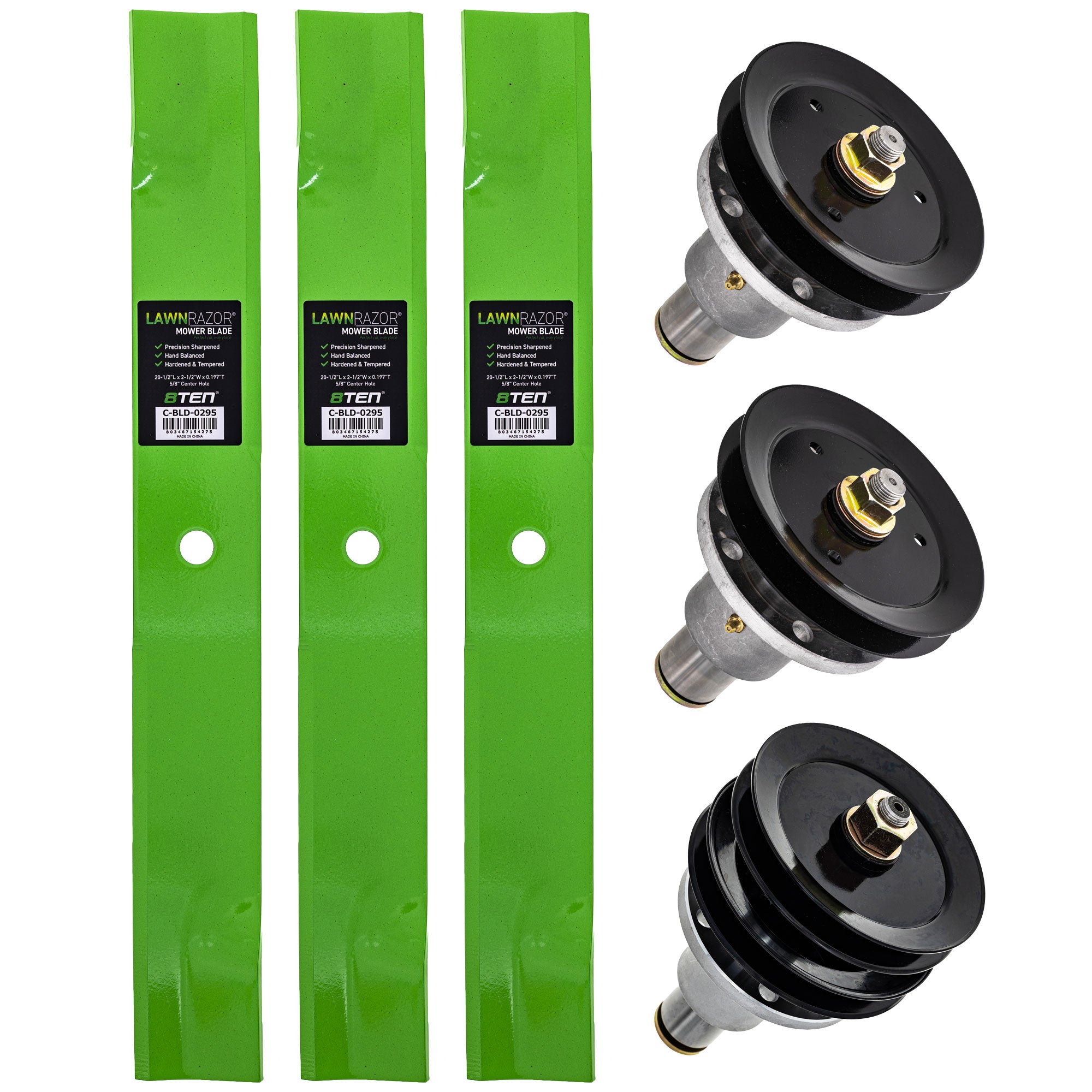 Blade Spindle Deck Kit for zOTHER Wright Stander Walbro Toro Exmark Snapper Oregon Murray 8TEN MK1009643