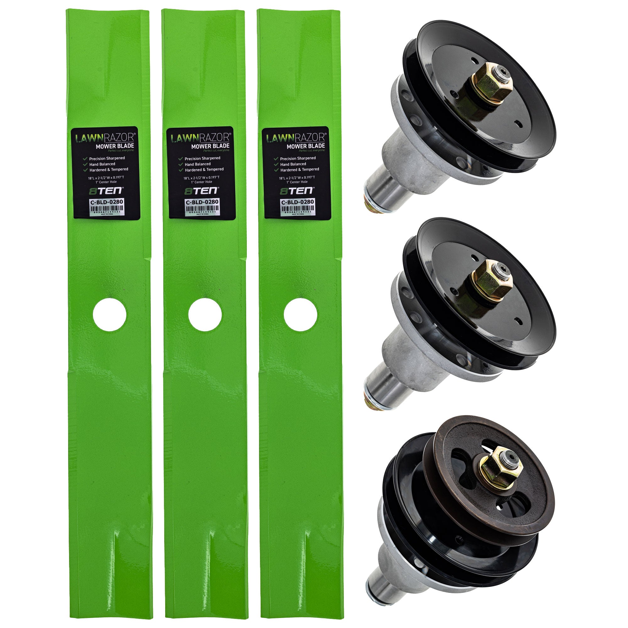 Blade Spindle Deck Kit for zOTHER Stens Bad Boy Turf 8TEN MK1009644