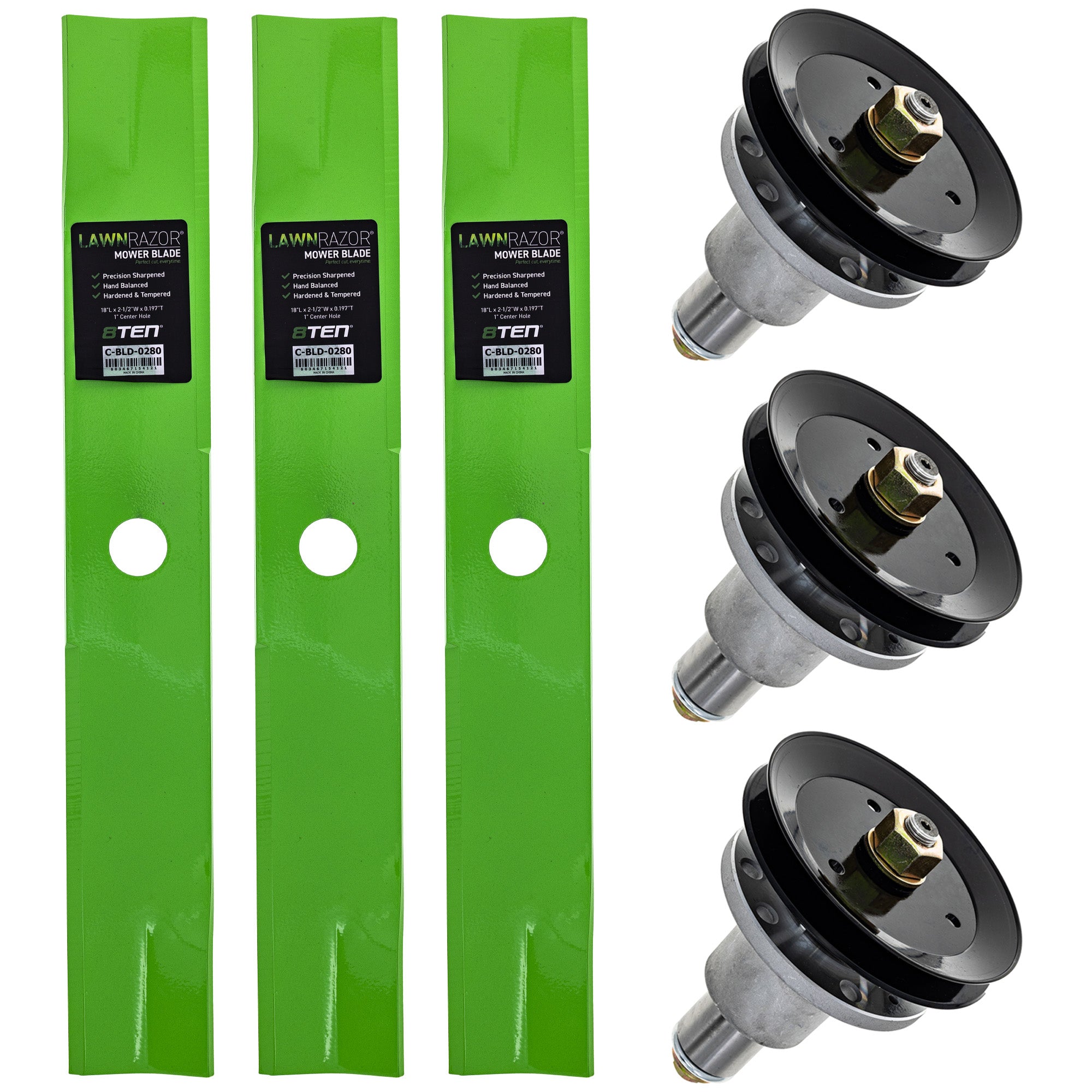 Blade Spindle Deck Kit for zOTHER Toro Exmark Stens Oregon Turf Lazer 8TEN MK1009645