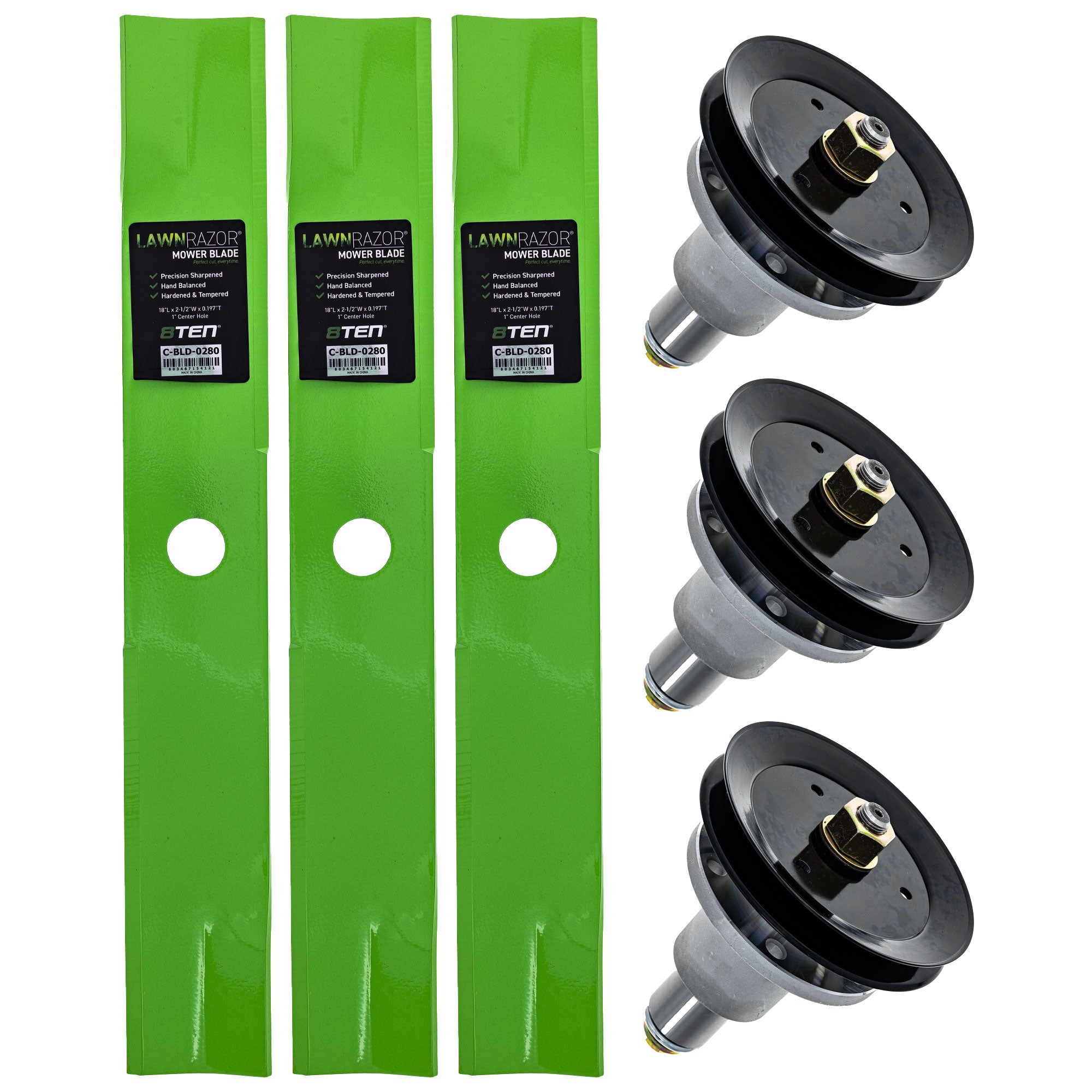 Blade Spindle Deck Kit for zOTHER Walbro Toro Exmark Stens Oregon ENCORE Vantage Next 8TEN MK1009648