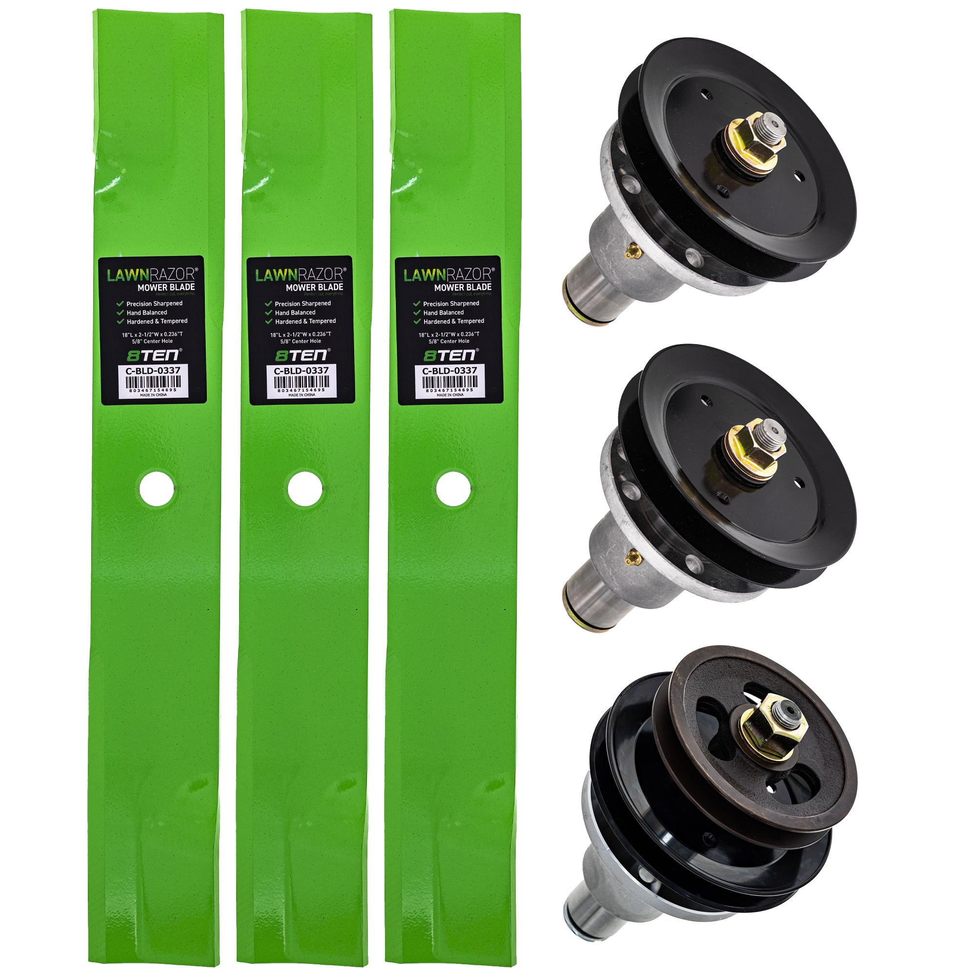 Blade Spindle Deck Kit for zOTHER Walbro Stens Oregon MTD Cub Cadet Troy-Bilt Turf 8TEN MK1009655