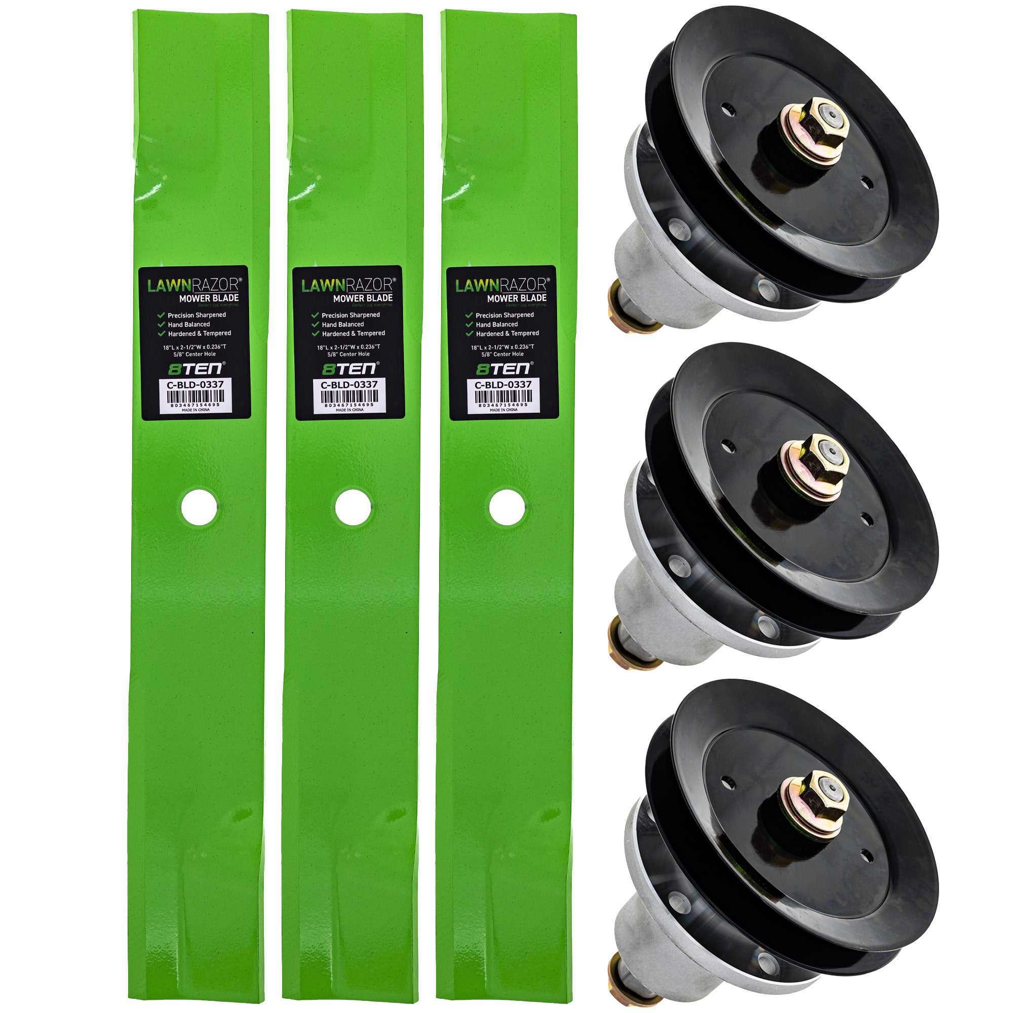 Blade Spindle Deck Kit for zOTHER Walbro Stens Oregon MTD Cub Cadet Troy-Bilt Lazer 8TEN MK1009656