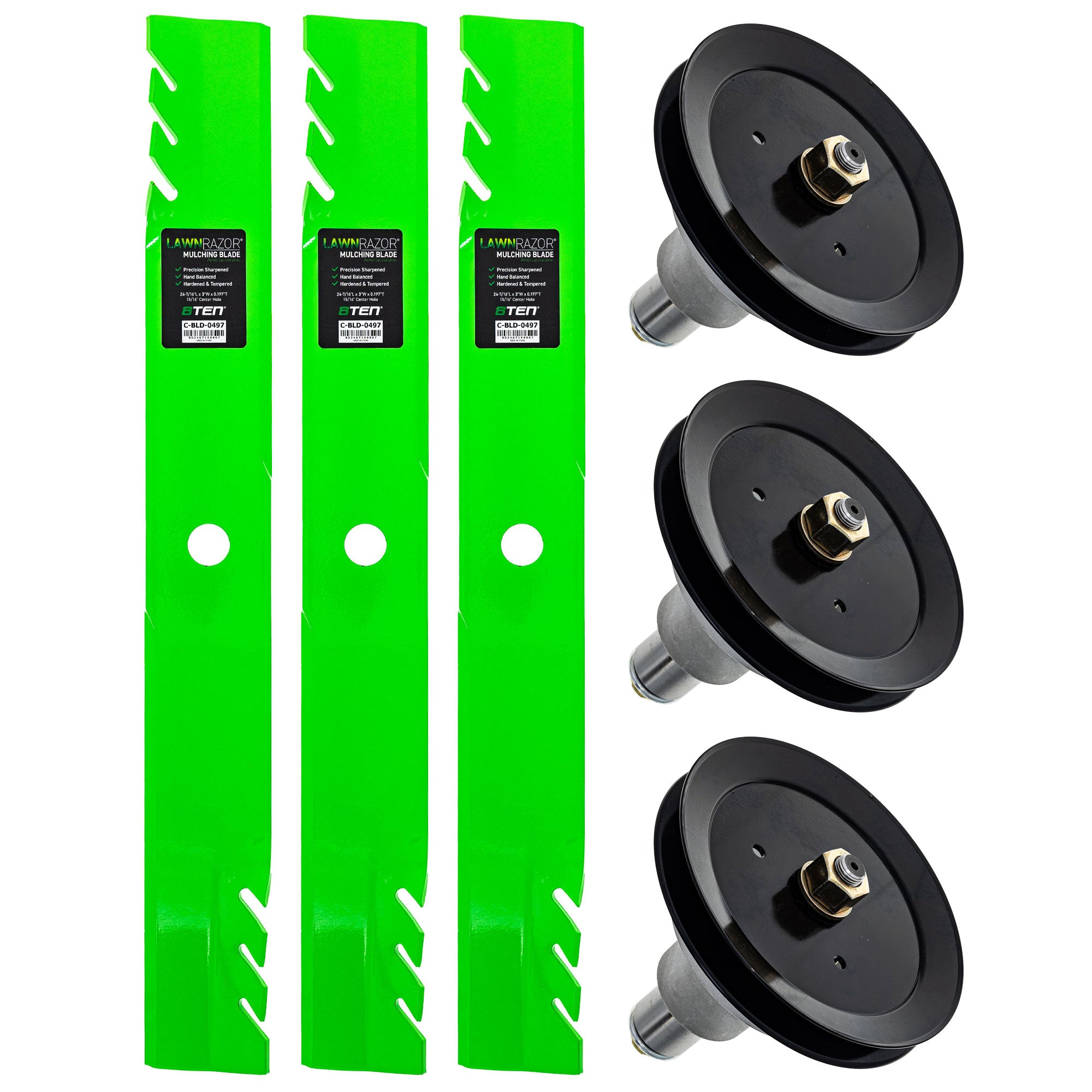 Blade Spindle Deck Kit for zOTHER Stens Oregon Ariens Gravely Lazer 8TEN MK1009704