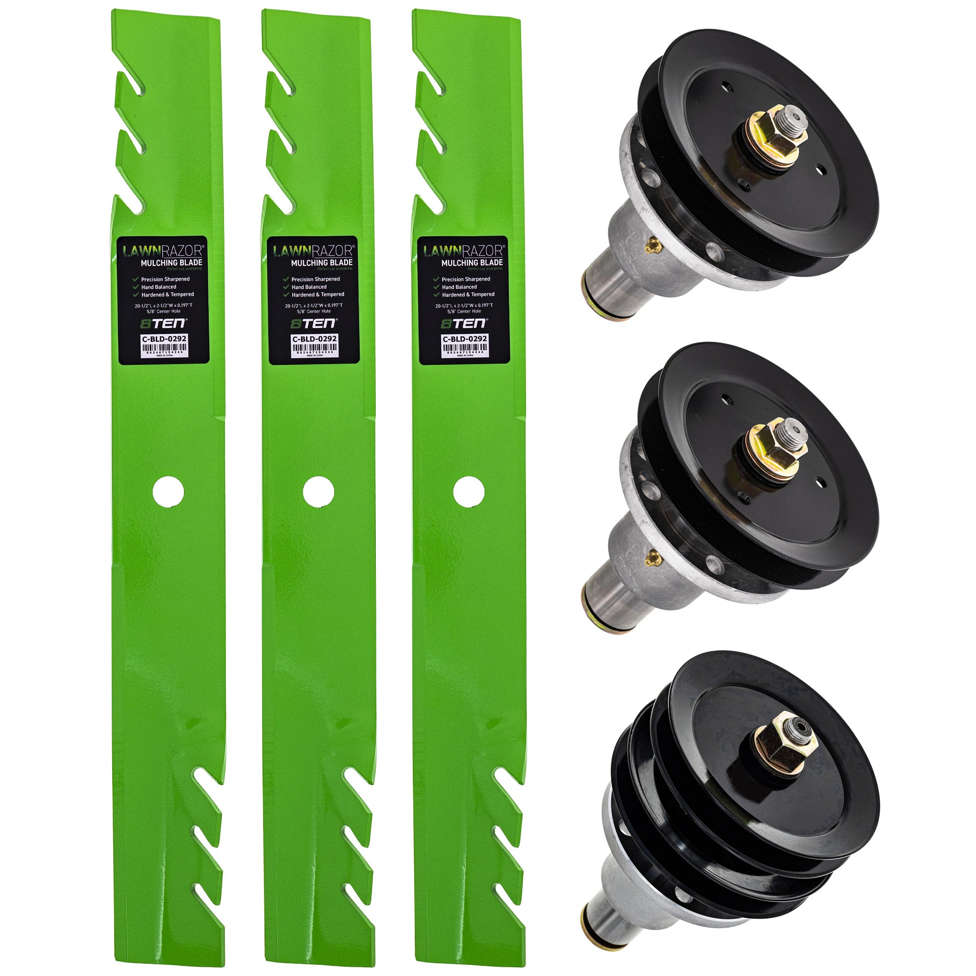 Blade Spindle Deck Kit for Toro Exmark Stens Turf 8TEN MK1009708