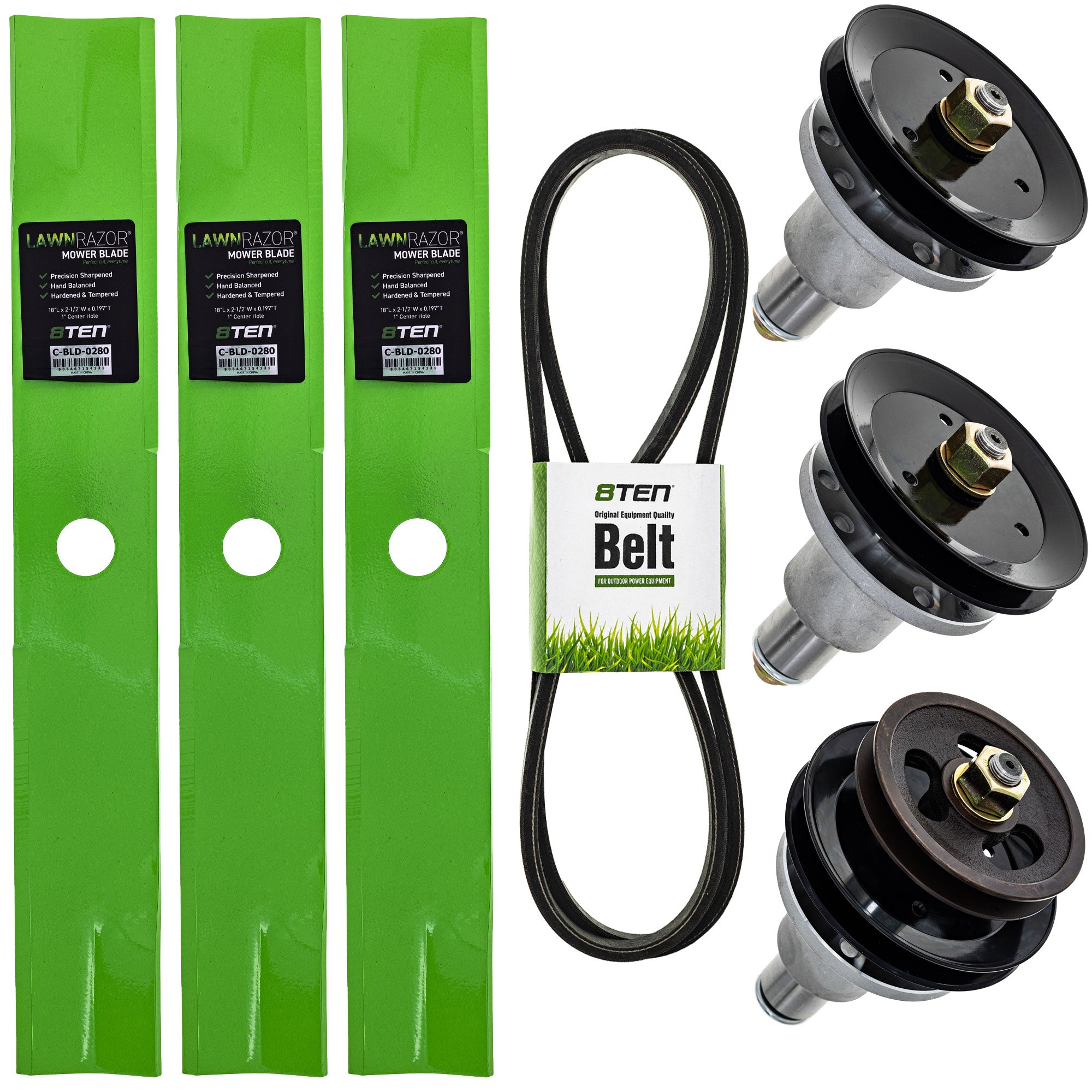 Blade Spindle Belt Deck Kit for zOTHER Turf 8TEN MK1009730