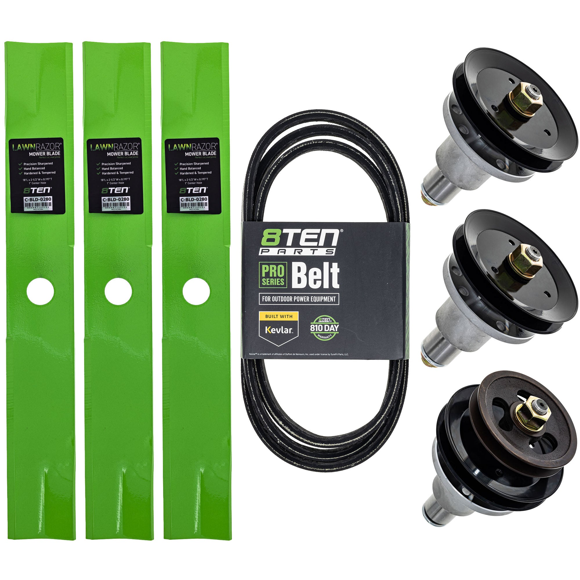 Blade Spindle Belt Deck Kit for zOTHER Turf 8TEN MK1009730