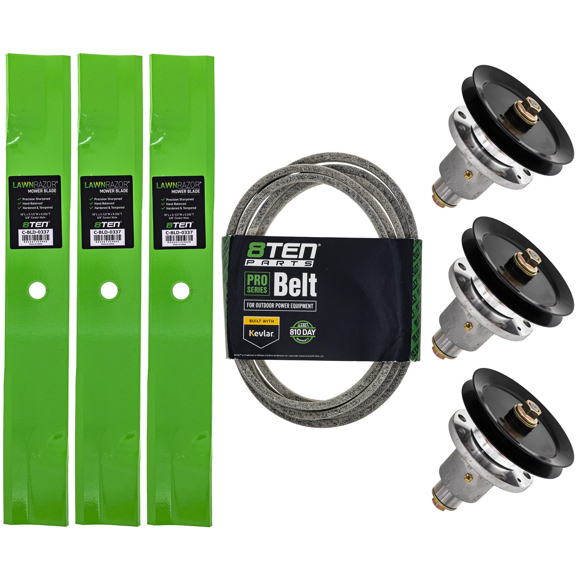 Blade Spindle Belt Deck Kit for zOTHER Toro Exmark Stens Oregon Lazer 8TEN MK1009741